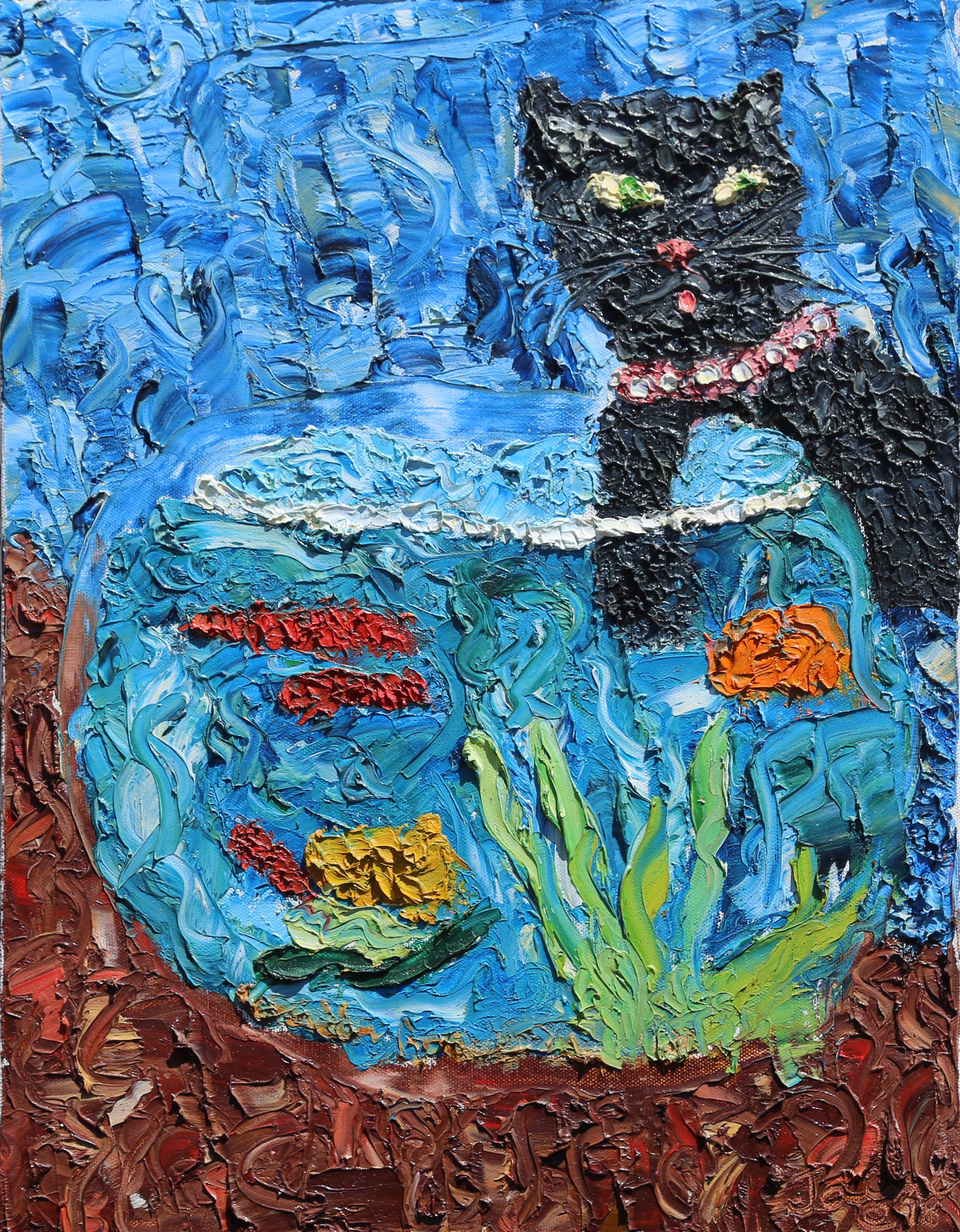 Cat in the Bowl by Jaime Miller