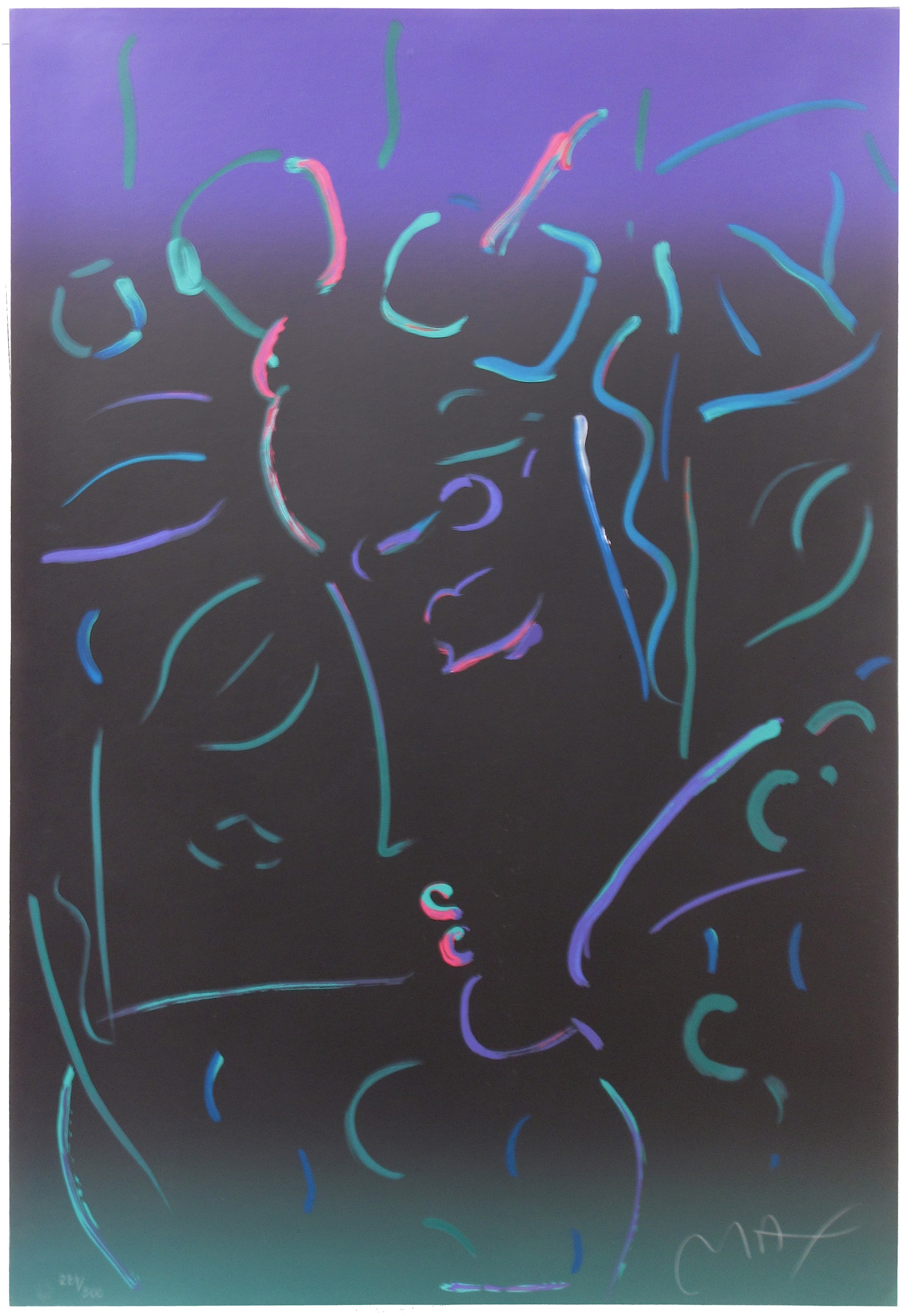 Midnight Profile by Peter Max