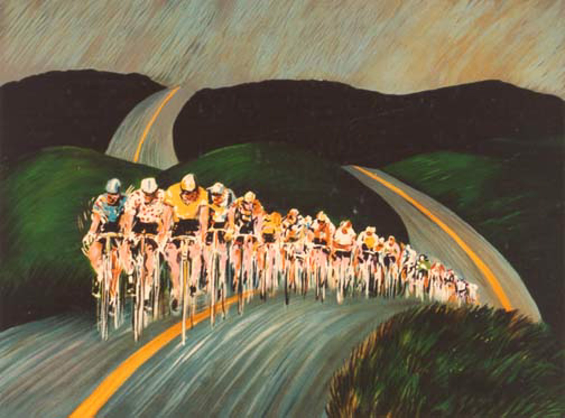 Through The Hills Tour De France by Guy Buffet