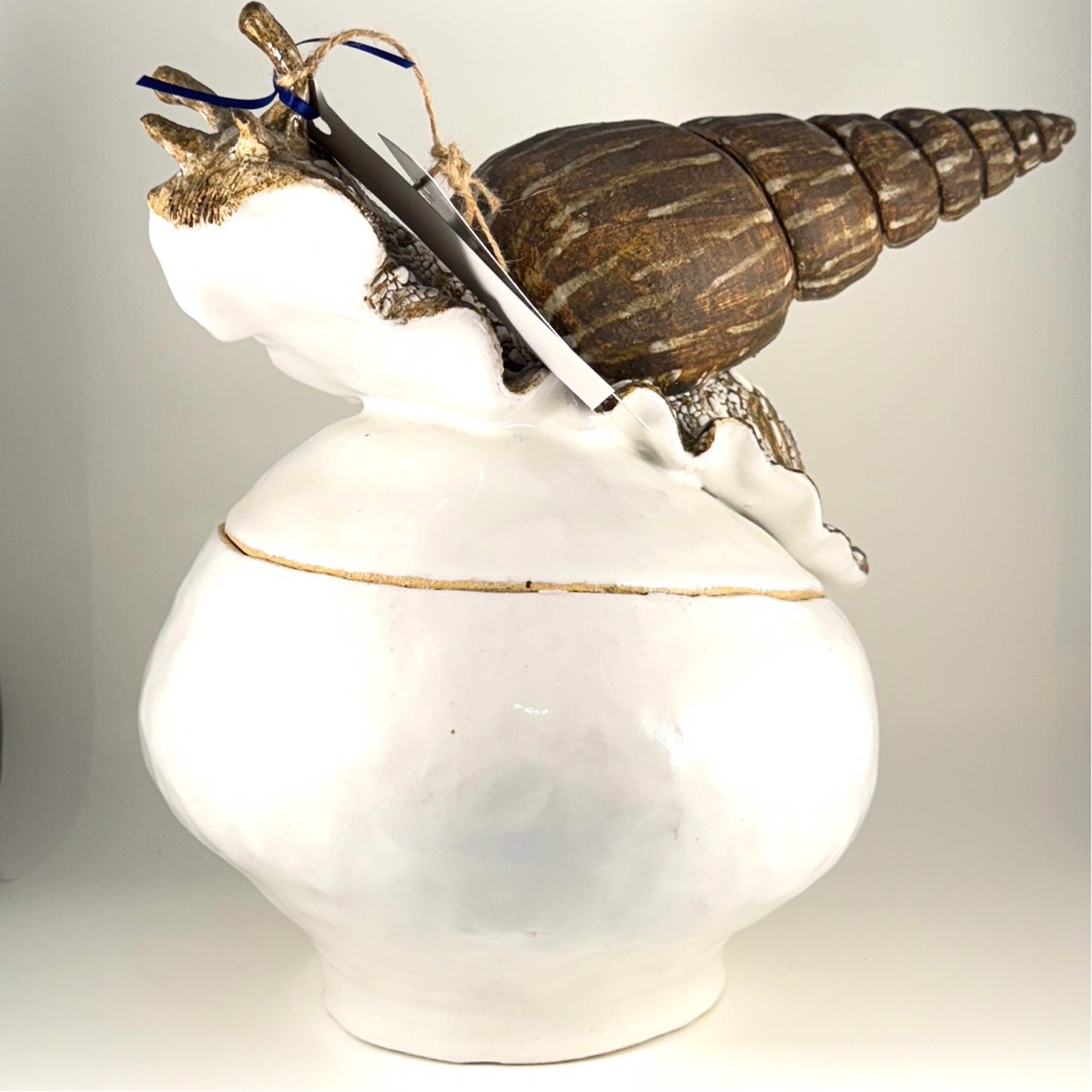 African Land Snail Urn SG24-26 by Shayne Greco