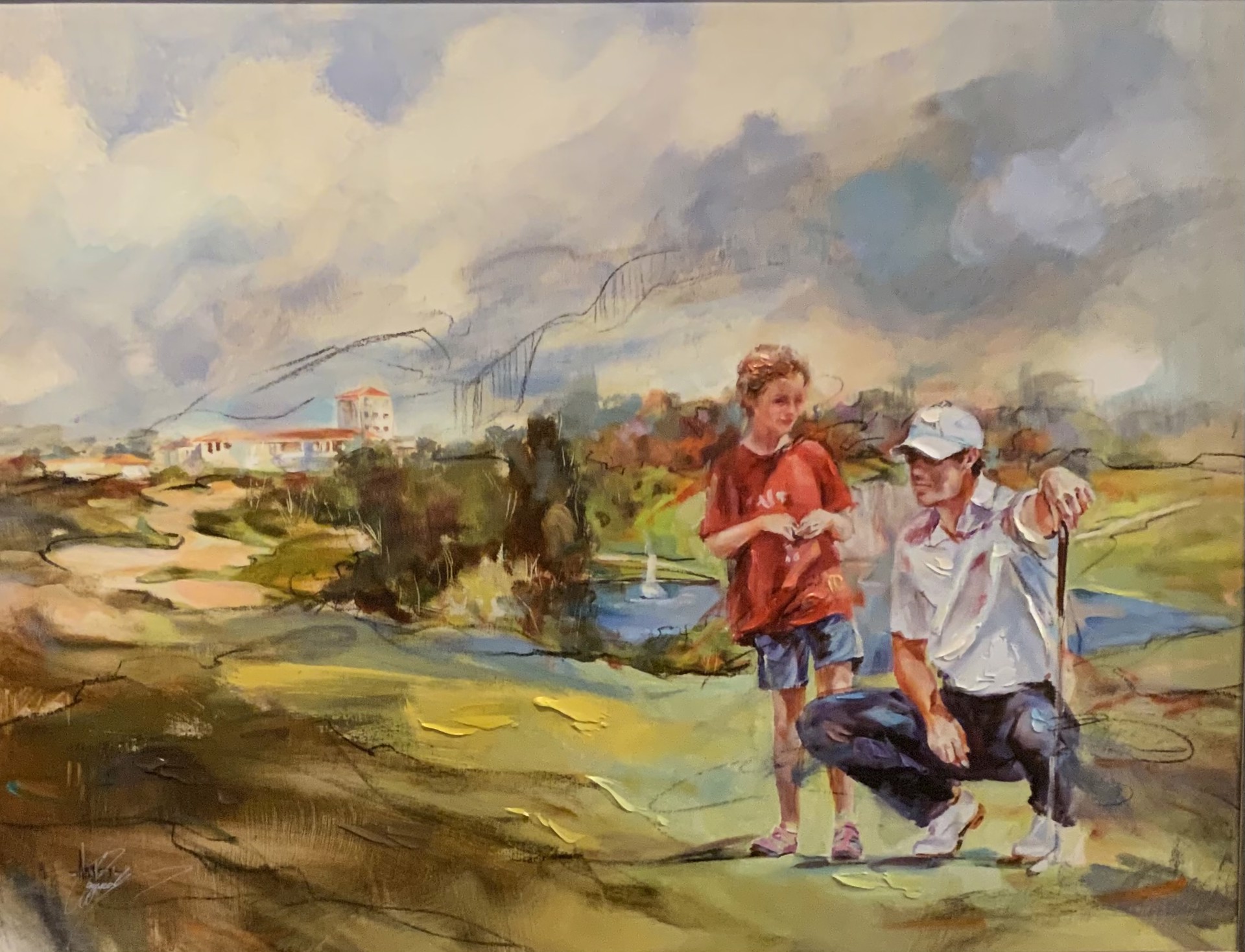 Golfing in Ocala 2 by Anna Razumovskaya