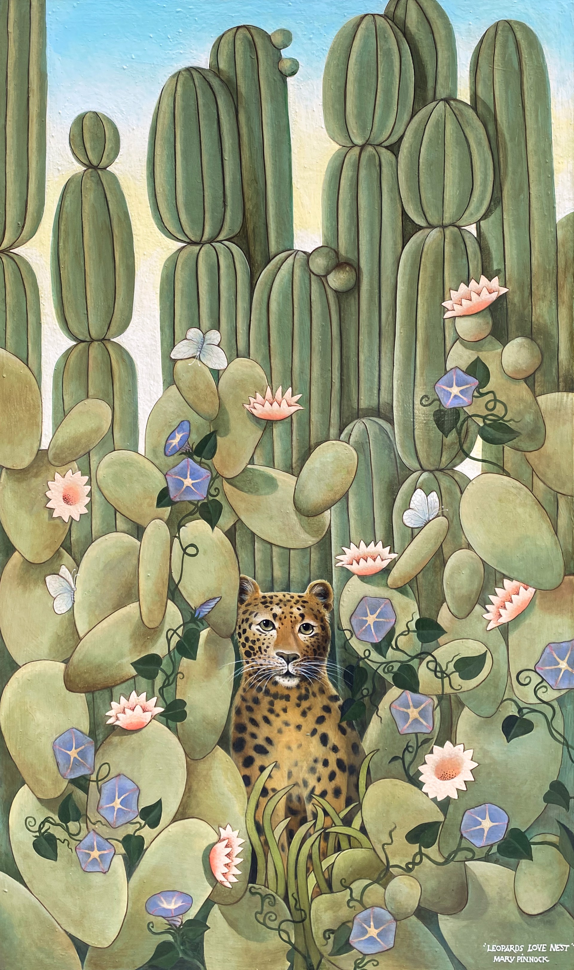 Leopards Love Nest by Mary Pinnock