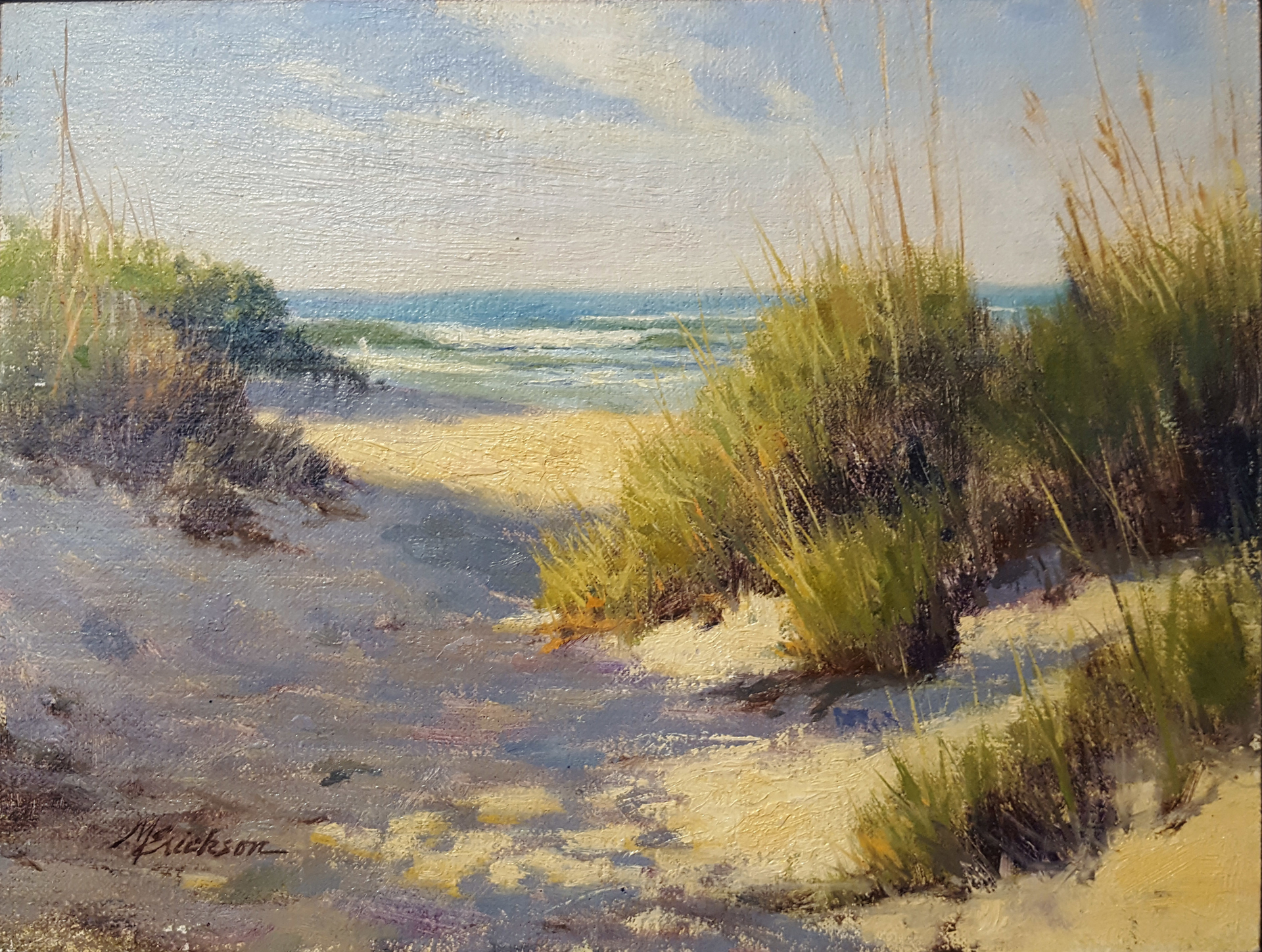 Beach in Shadow by Mary Erickson