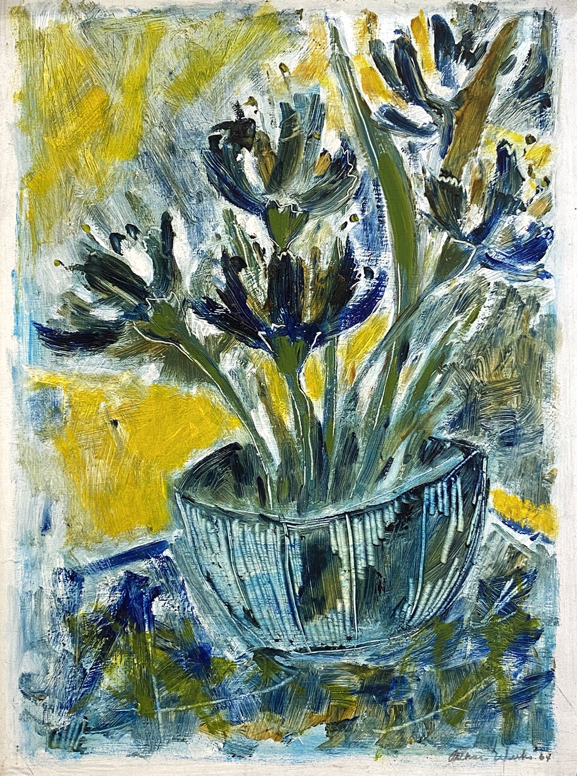 Blue Bowl/Blue Flowers by Arthur Weeks