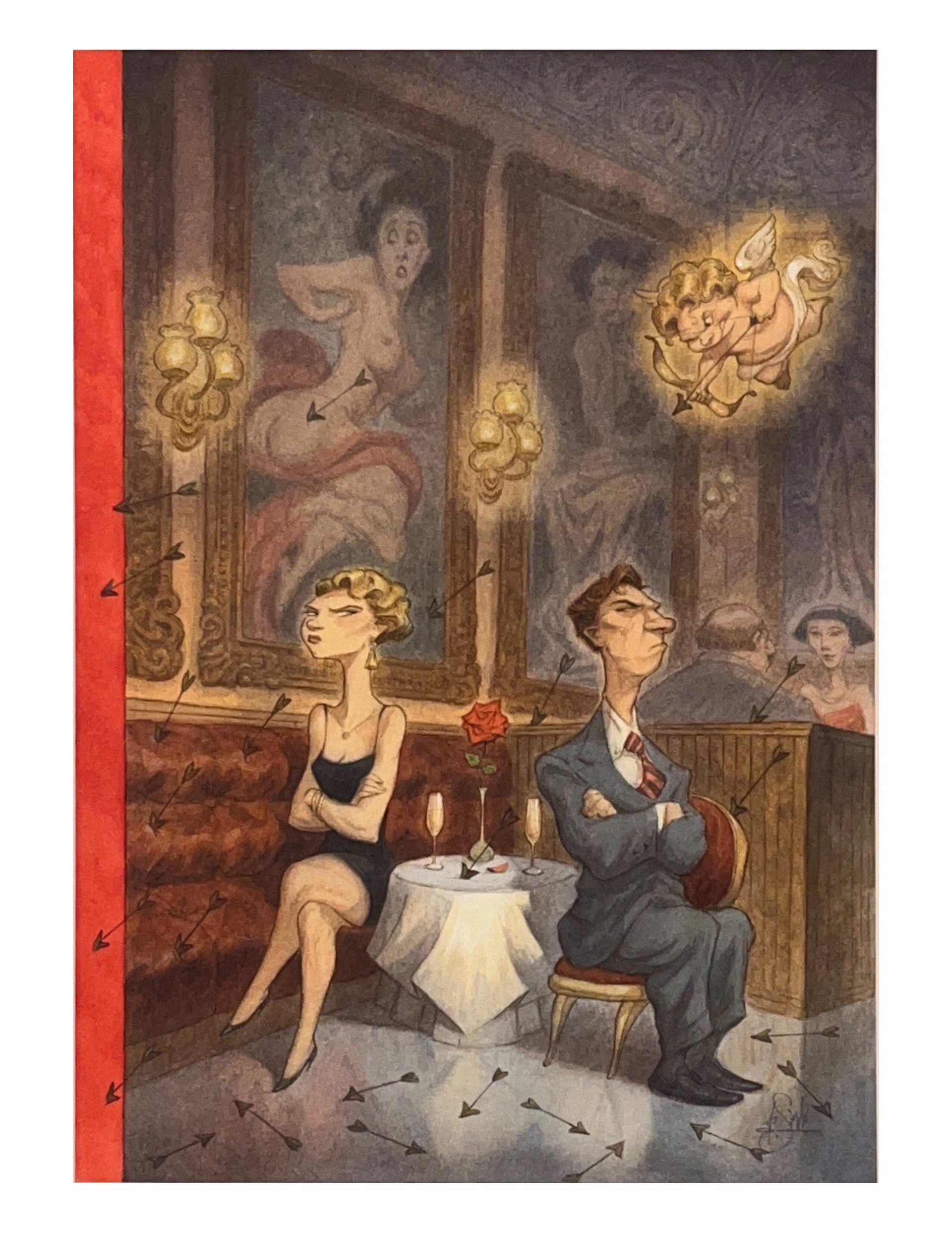 New Yorker Cover "Cupid's volley" by Peter de Sève