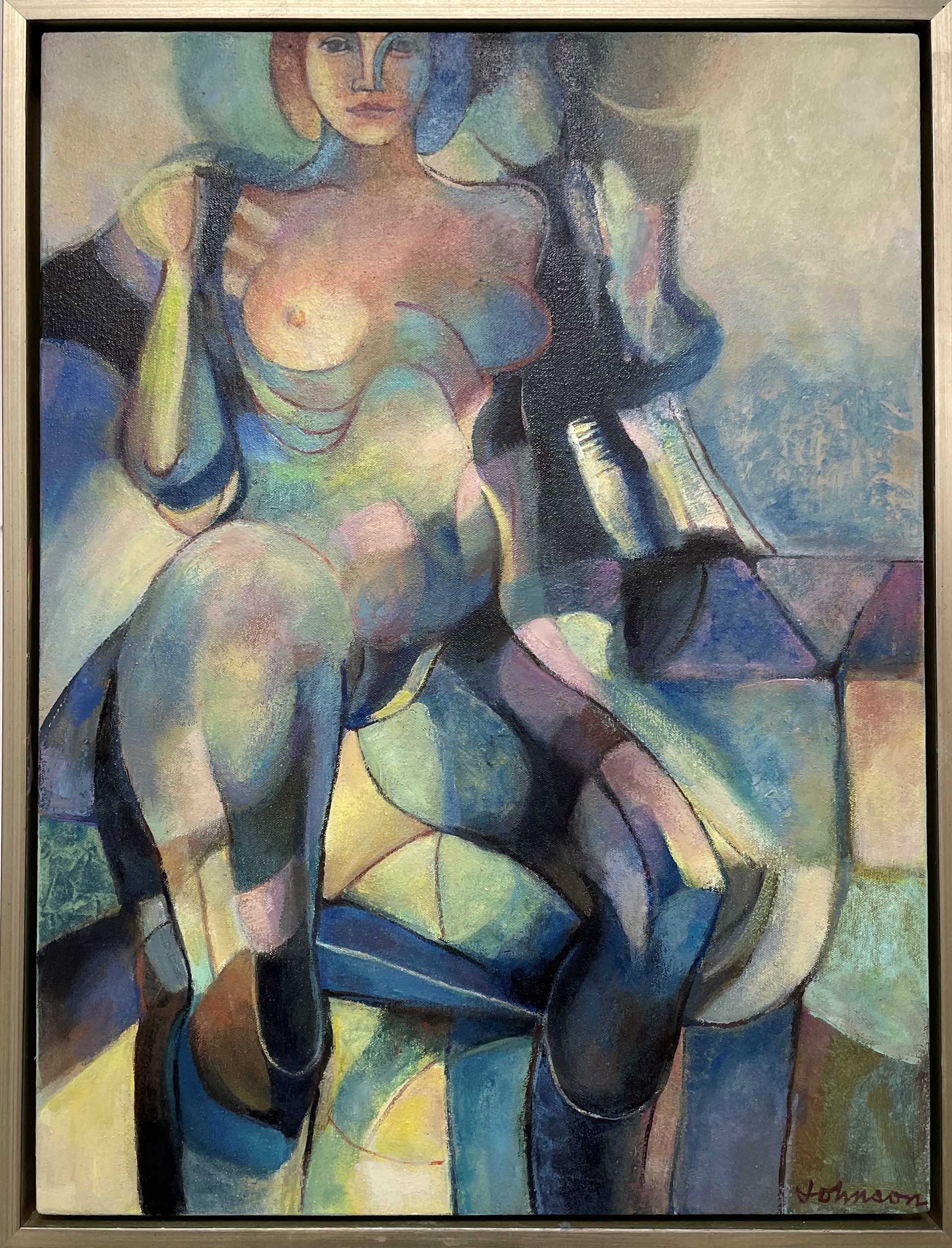 Nude cubism by Nancy Johnson