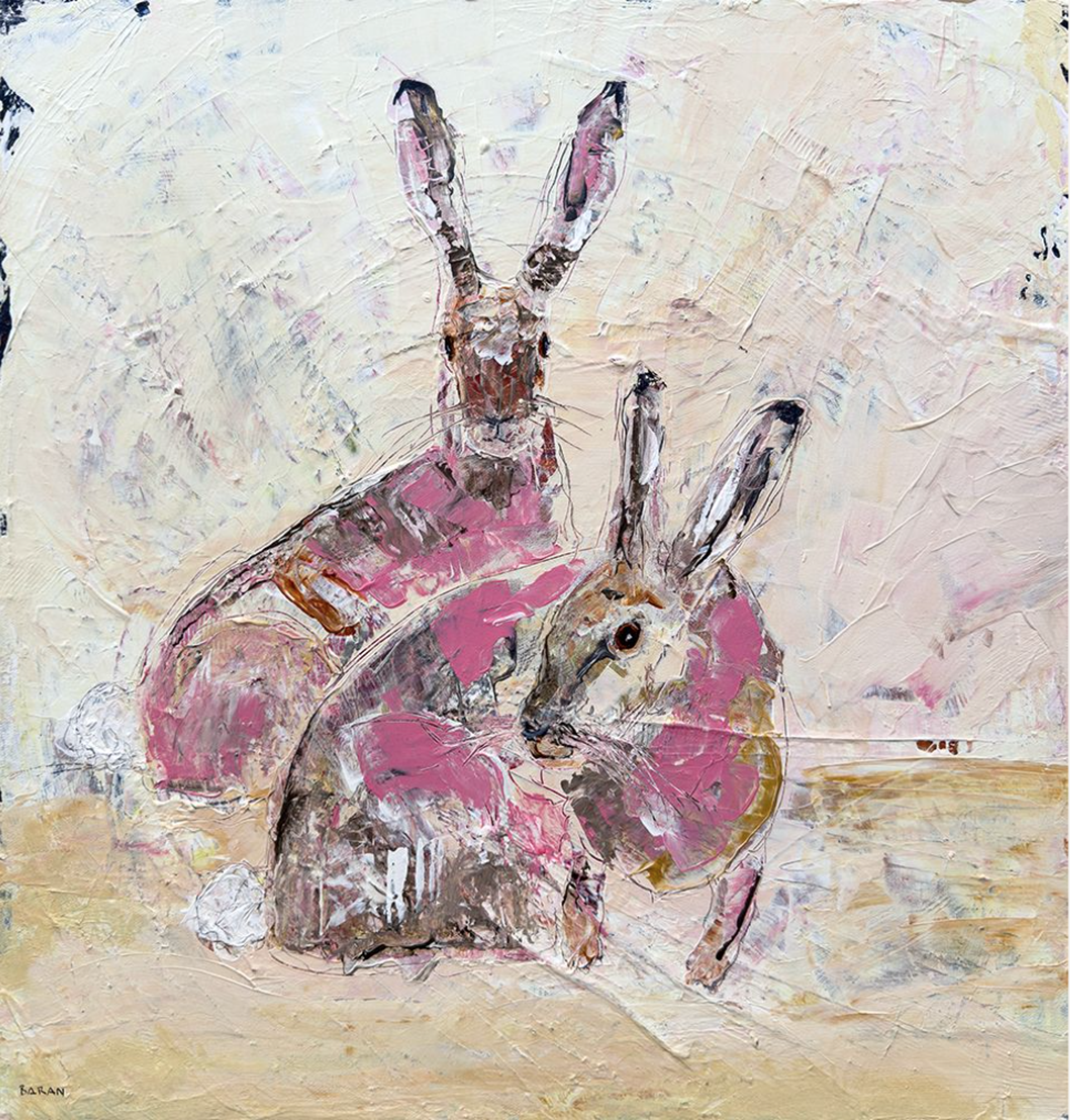 Bunny Pair by John Baran