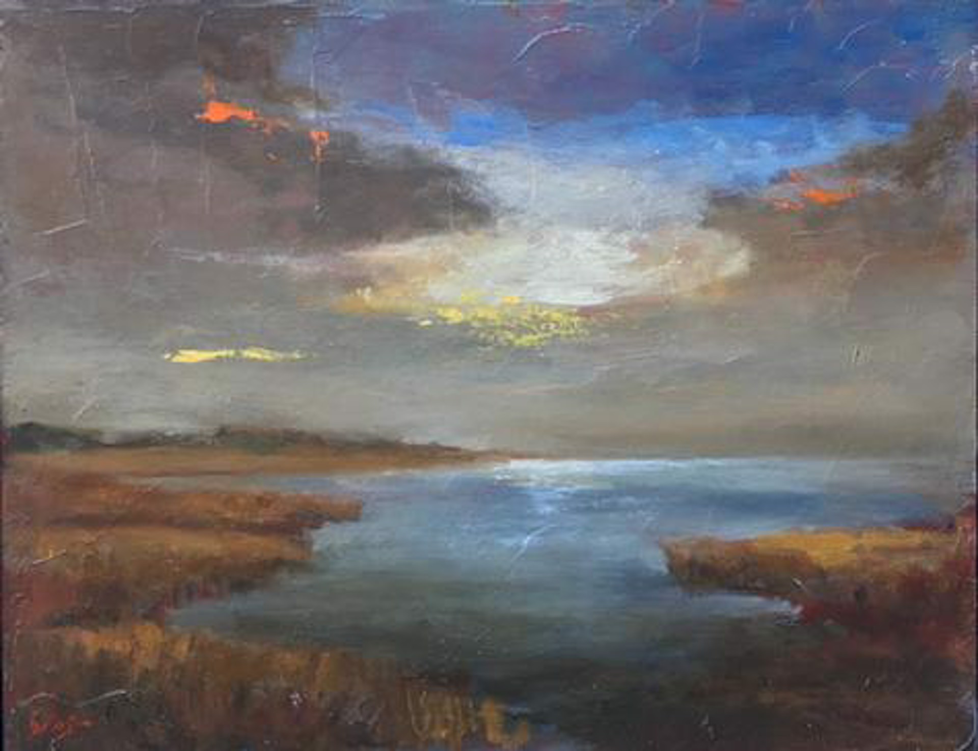 Waterway at Sunset by Jim Darlington