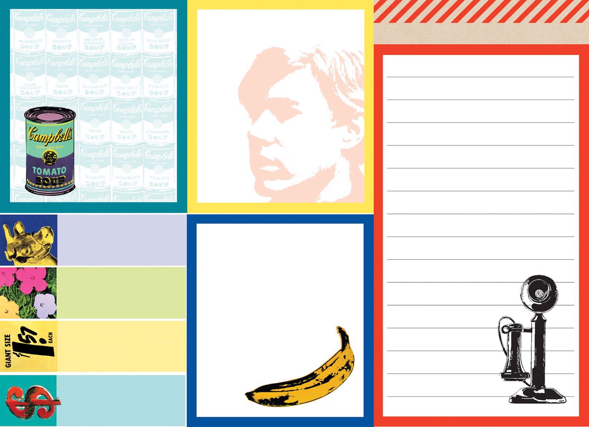Warhol's Greatest Hits Sticky Notes by Andy Warhol