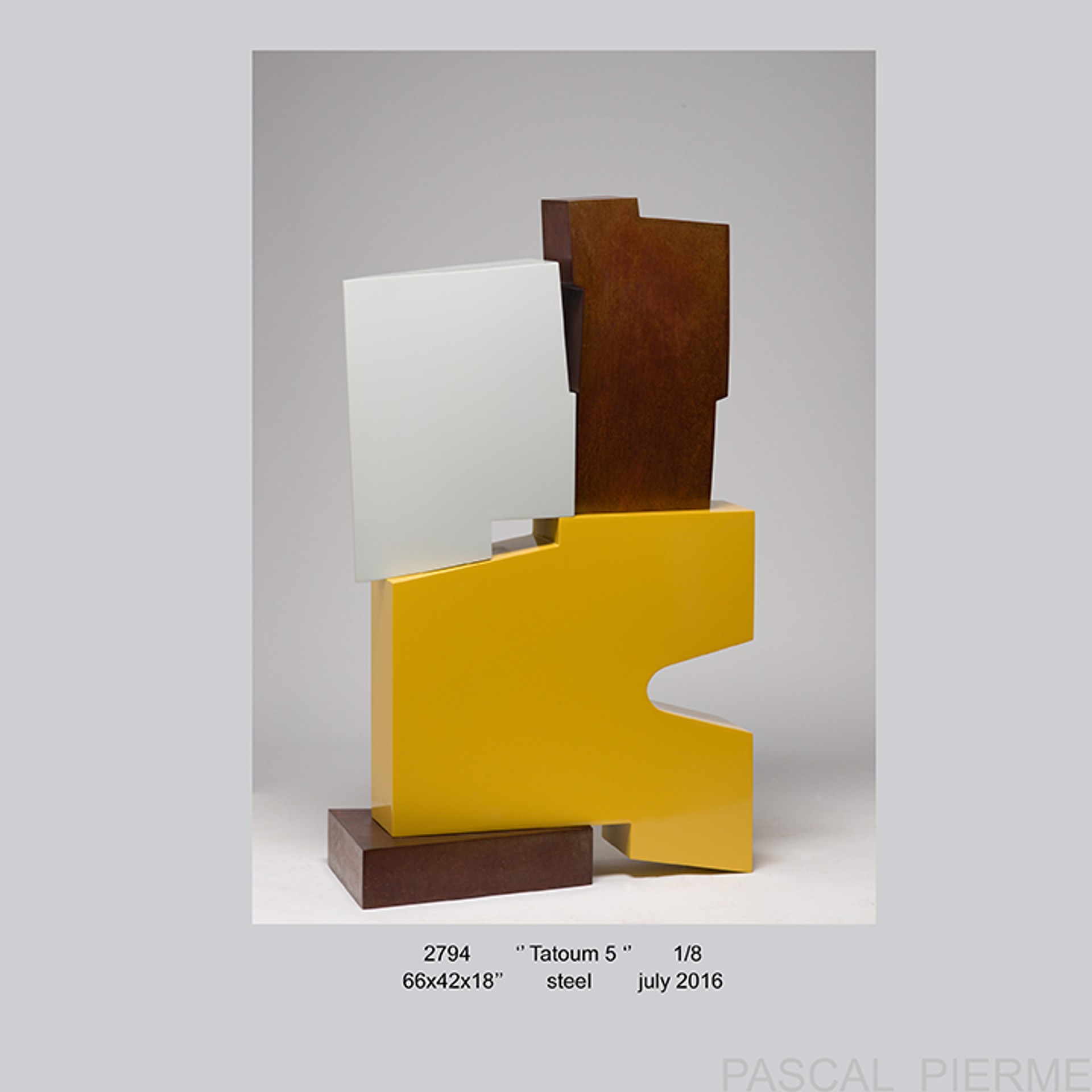 Tatoum 5 Edition 1/8 by Pascal Pierme - Steel