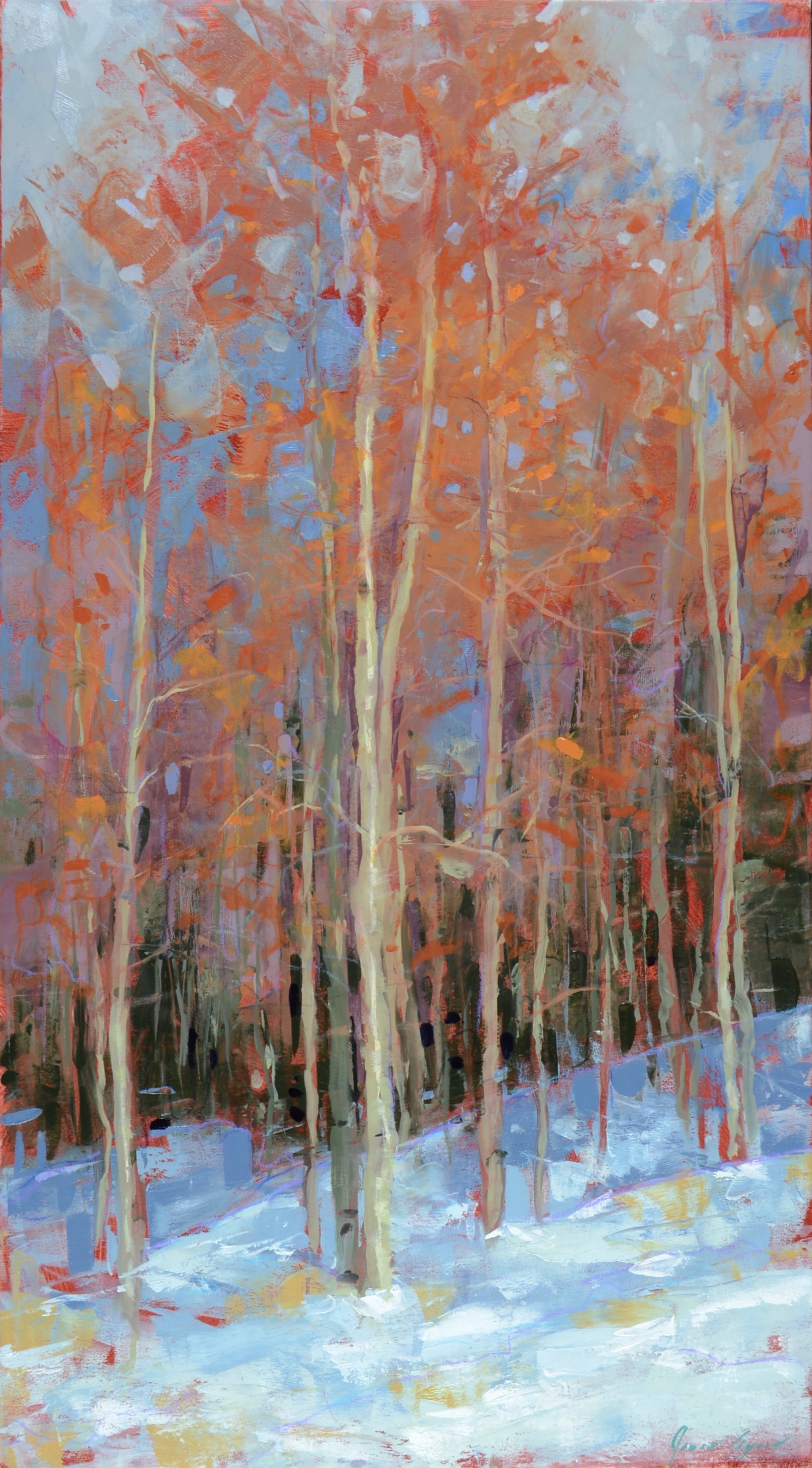 The Color of Winter - Aspens by James Ayers