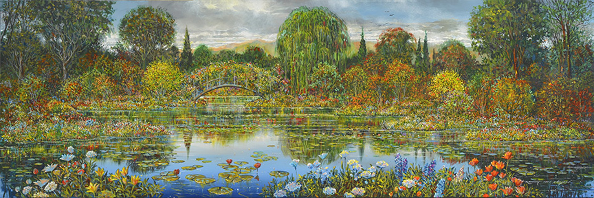 Autumn Giverny  by Robert Lyn Nelson