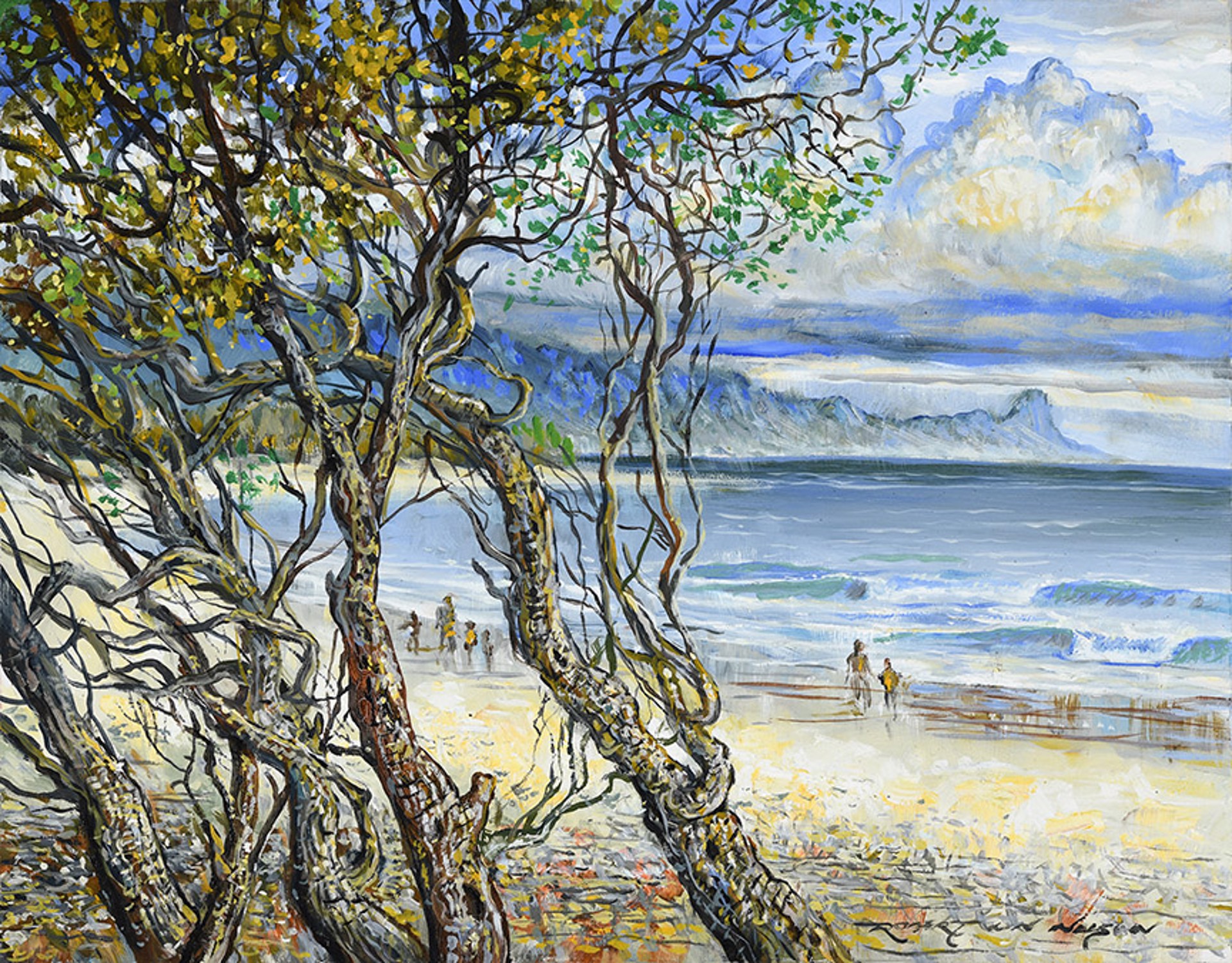 Baldwin Beach - Father's Day by Robert Lyn Nelson