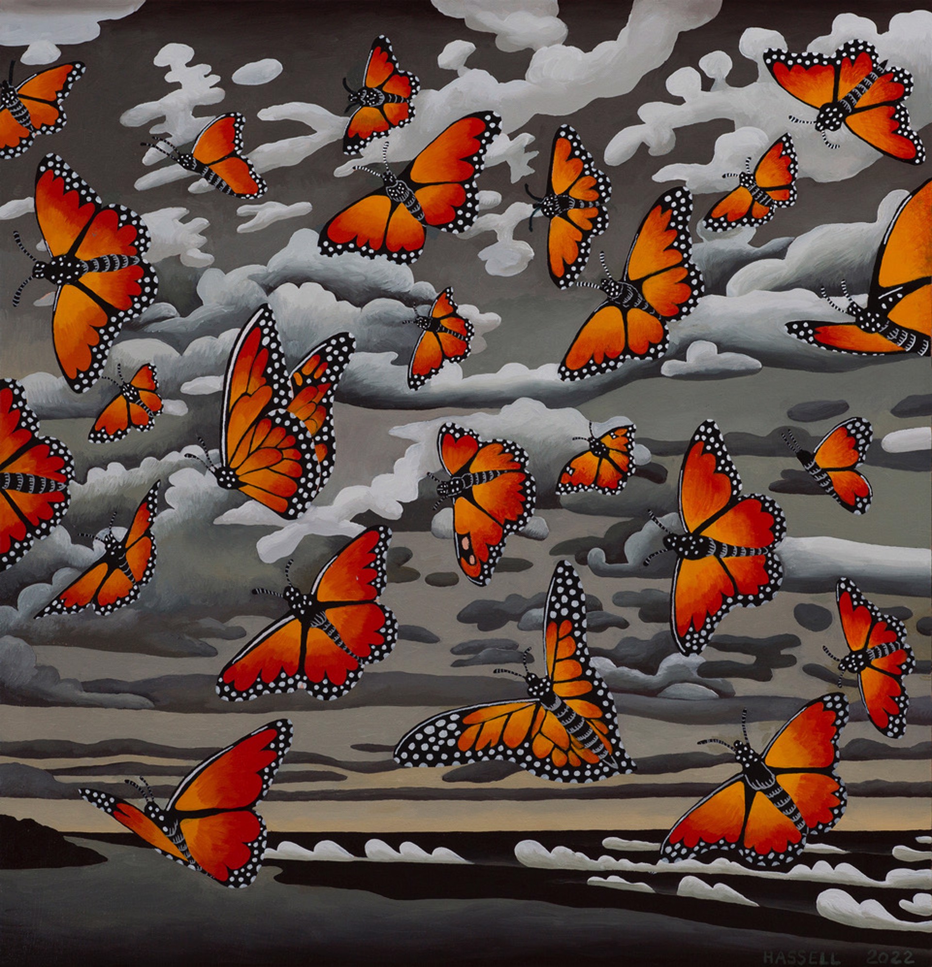 Monarchs Returning by Billy Hassell