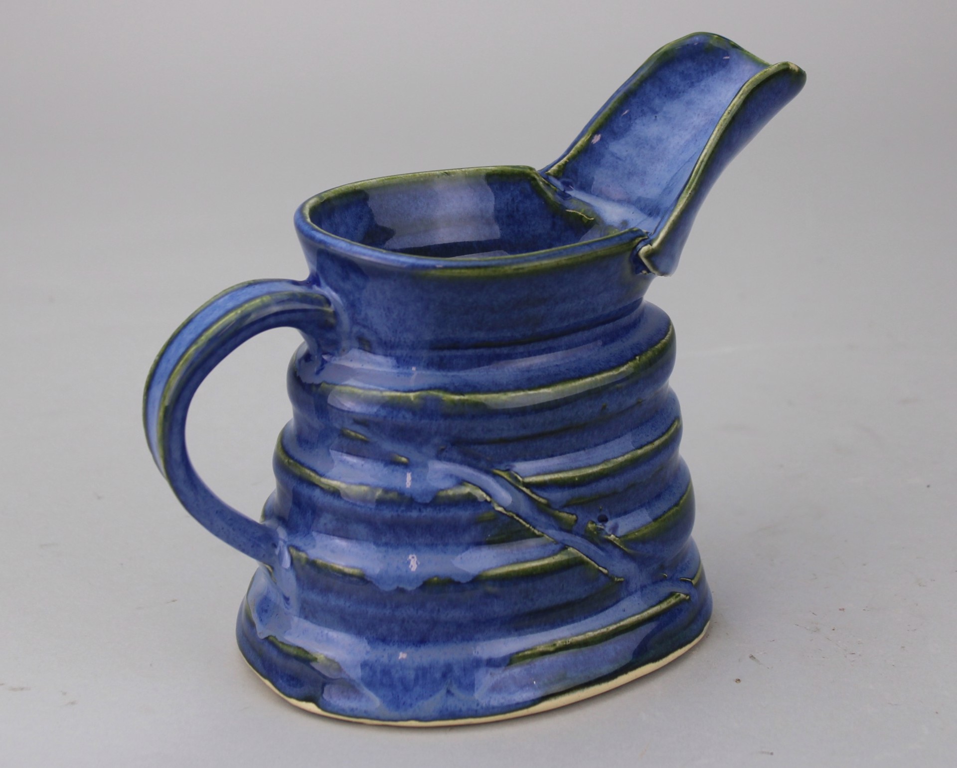 Blue Pitcher by R&B Pottery