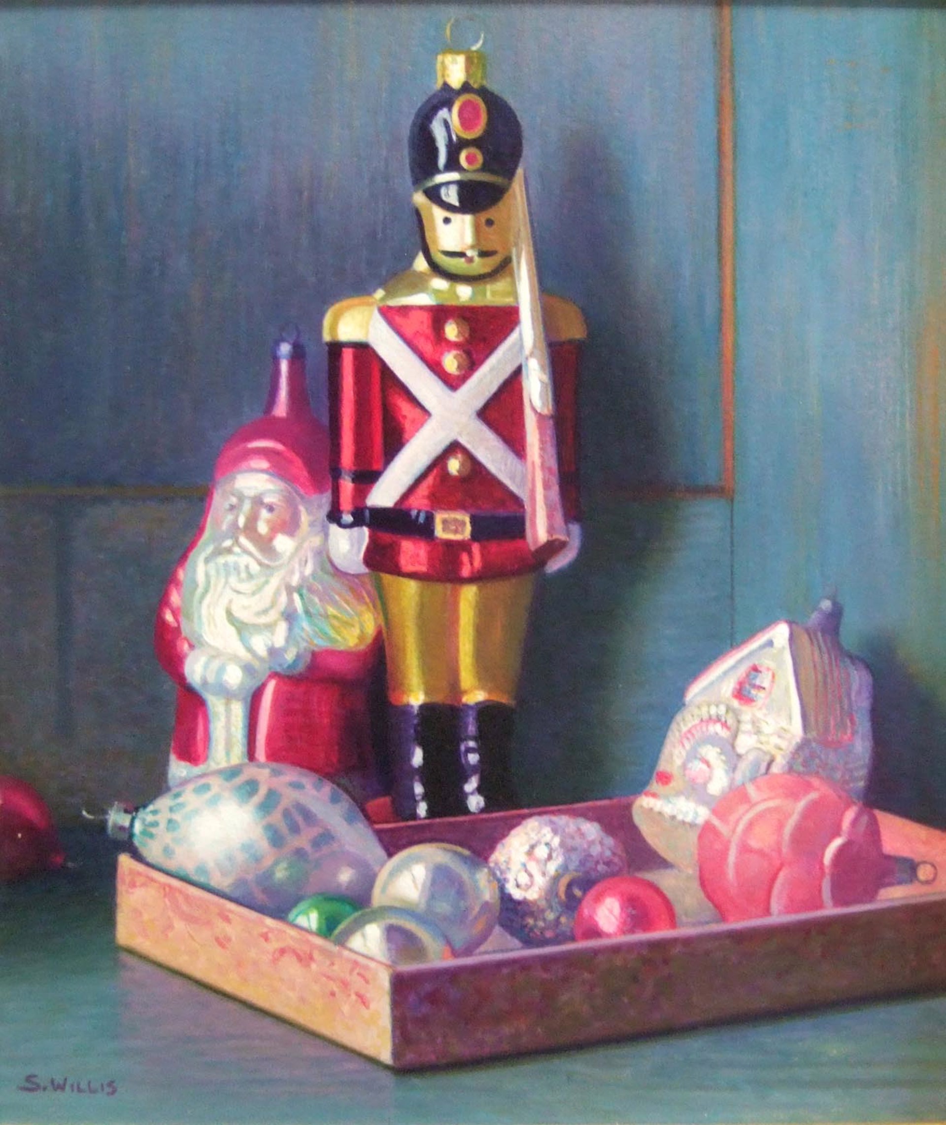 Guarding Santa A0618 by Sid Willis