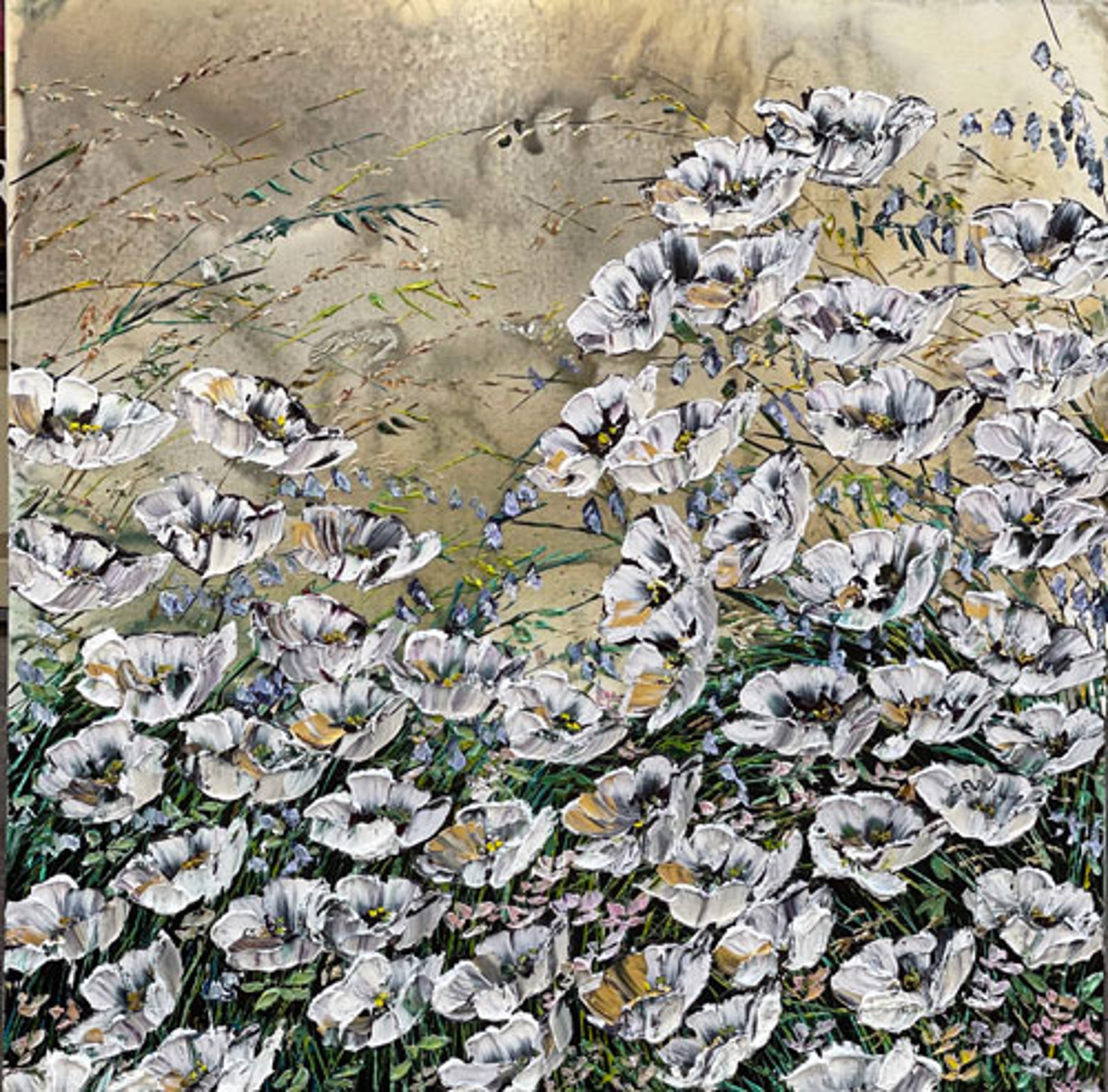 White Poppies 189917 by Maya Eventov