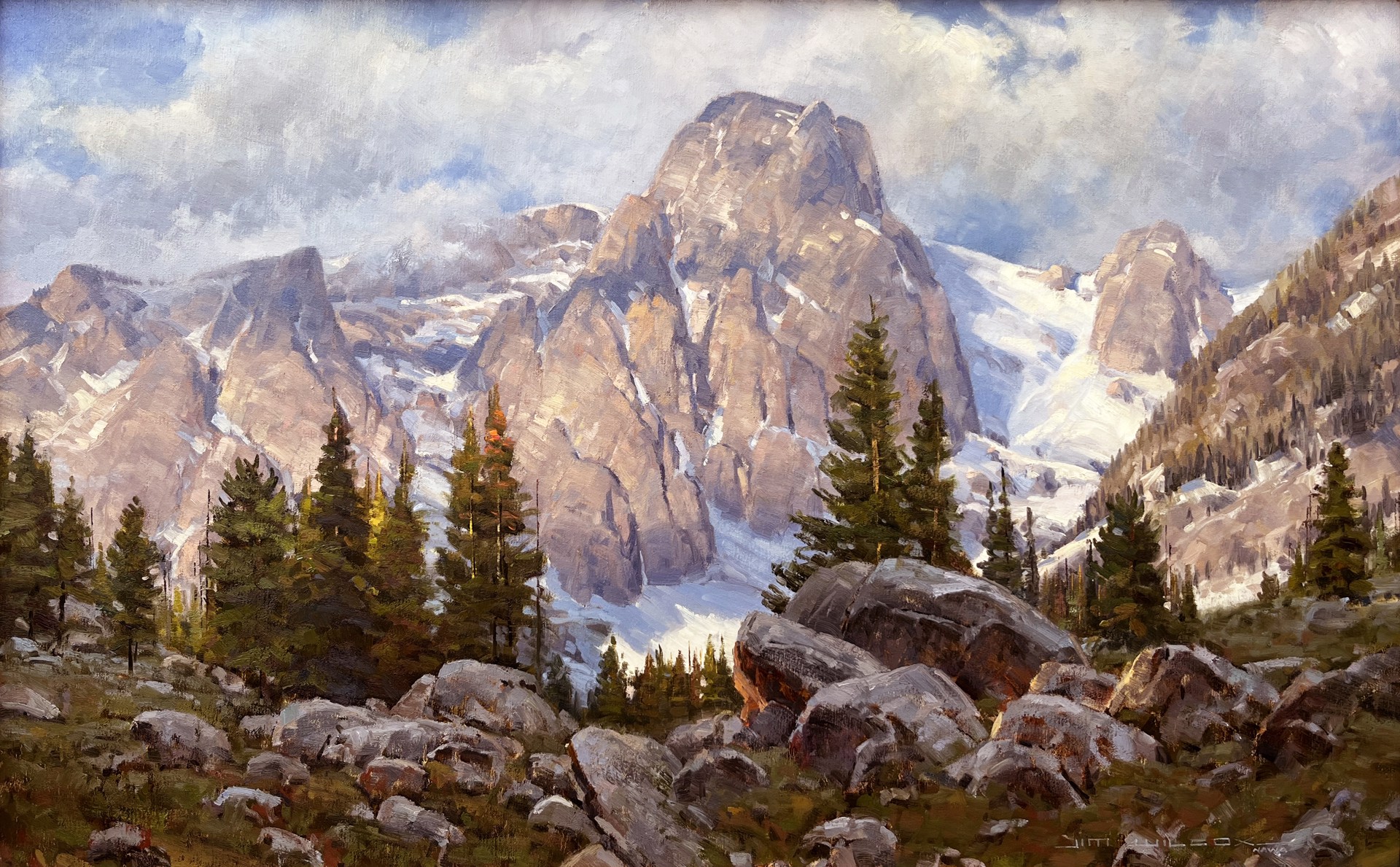 Grand Tetons at Static Peak by Jim Wilcox | Wilcox Gallery