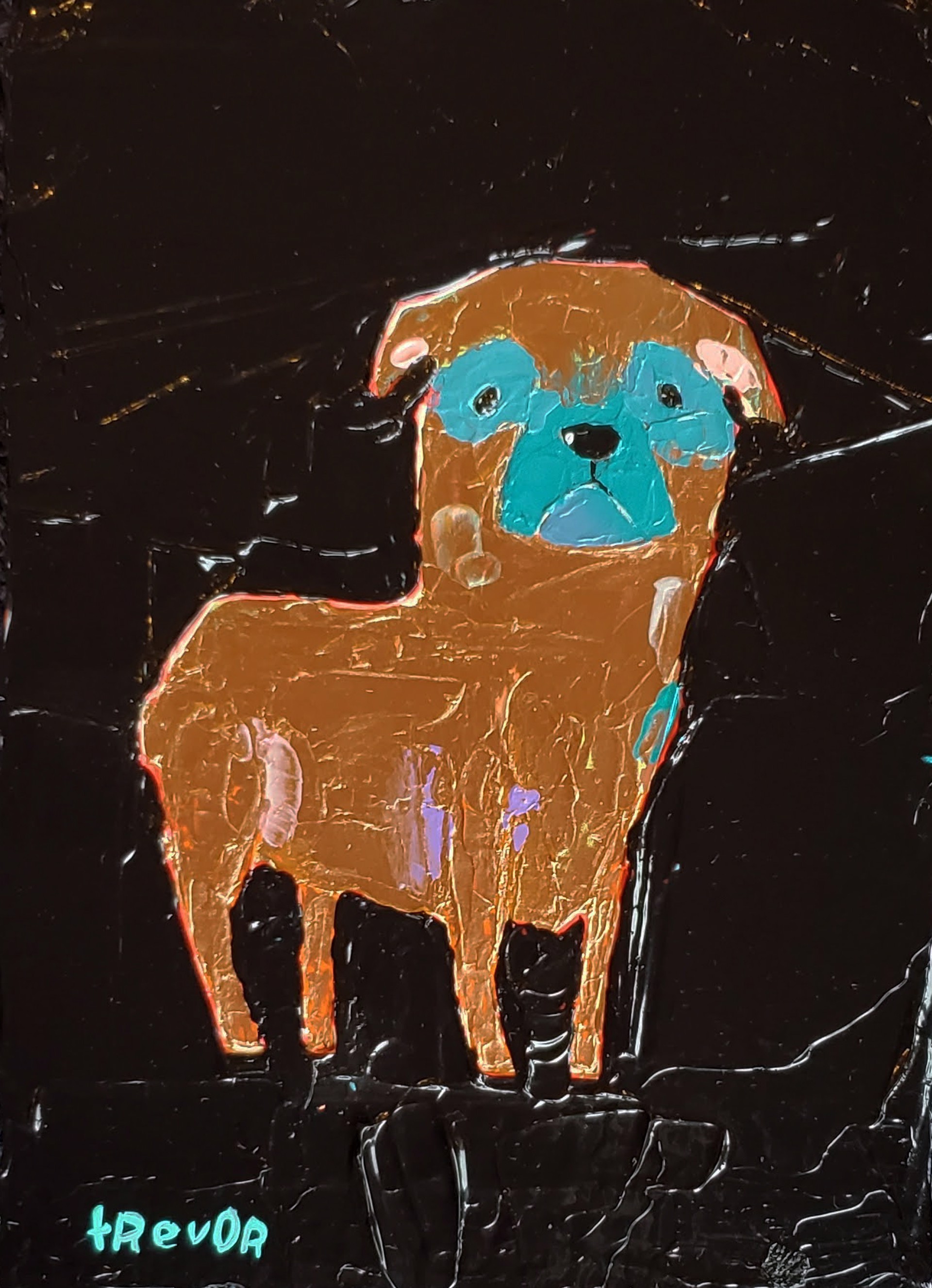 Pug on Shagreen by Trevor Mikula