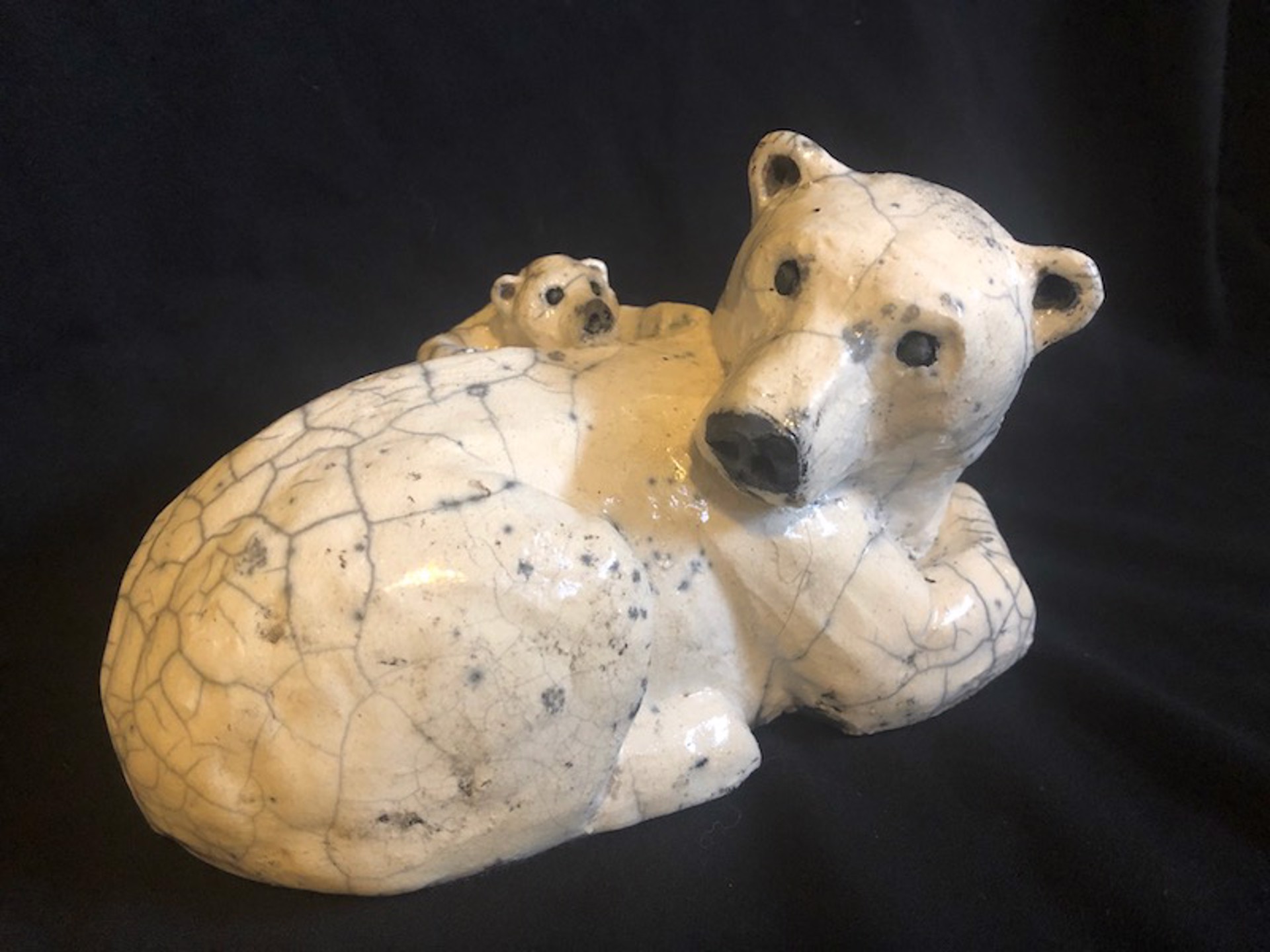 polar Bear with Cub by Lisa Wilkinson
