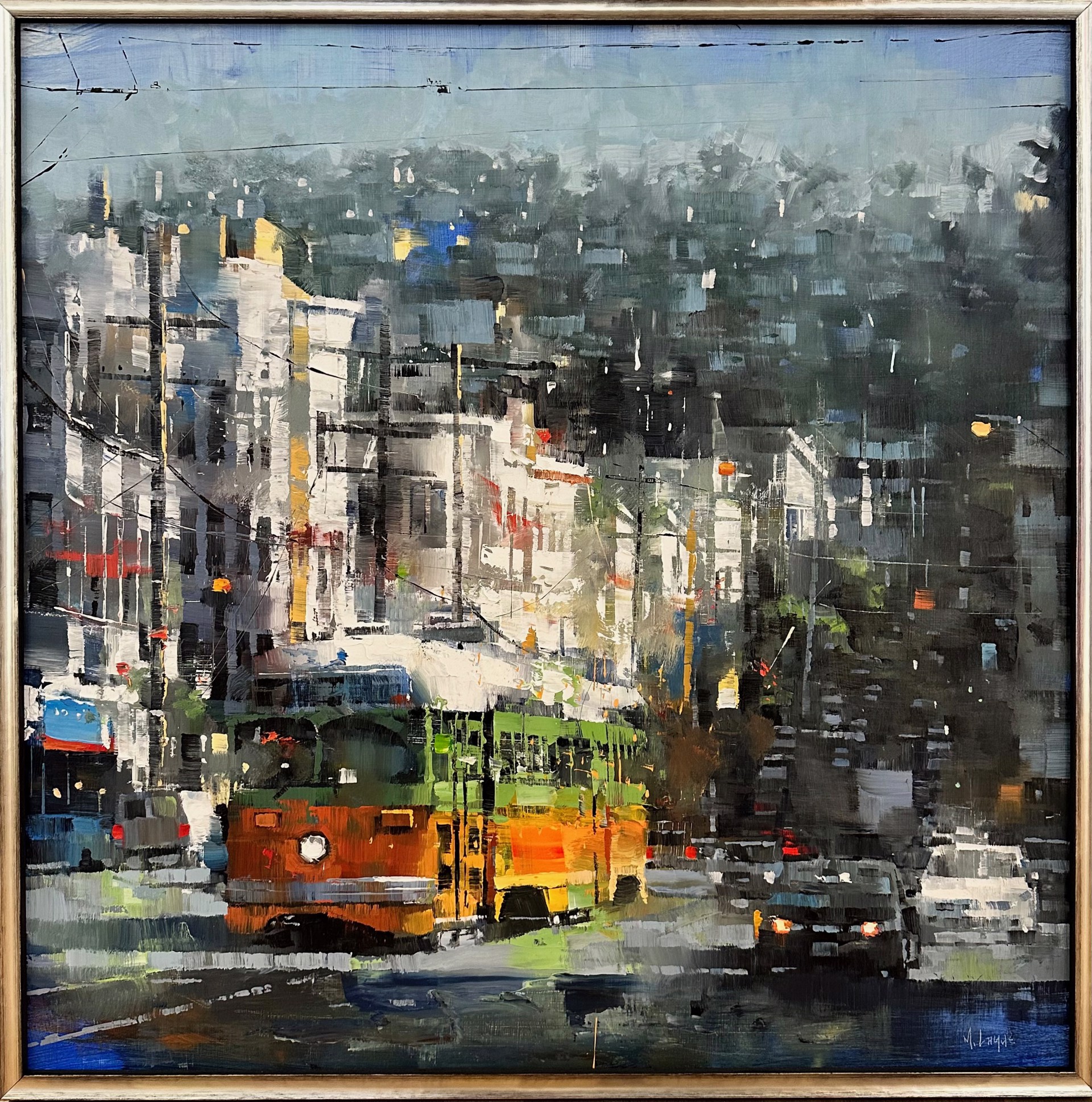 Orange, Green, and Yellow by MARK LAGUE