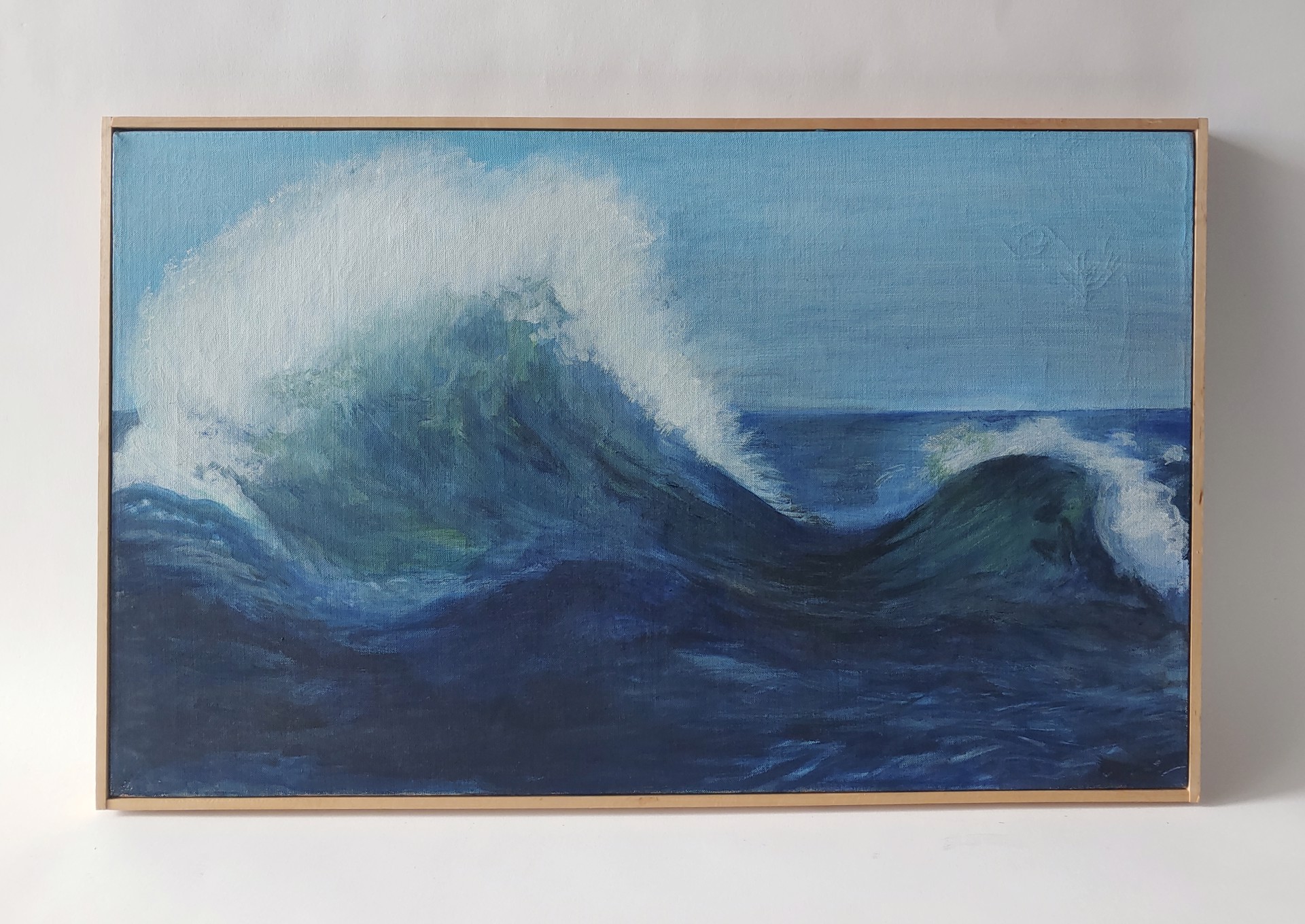 Blue Wave - Painting by David Amdur