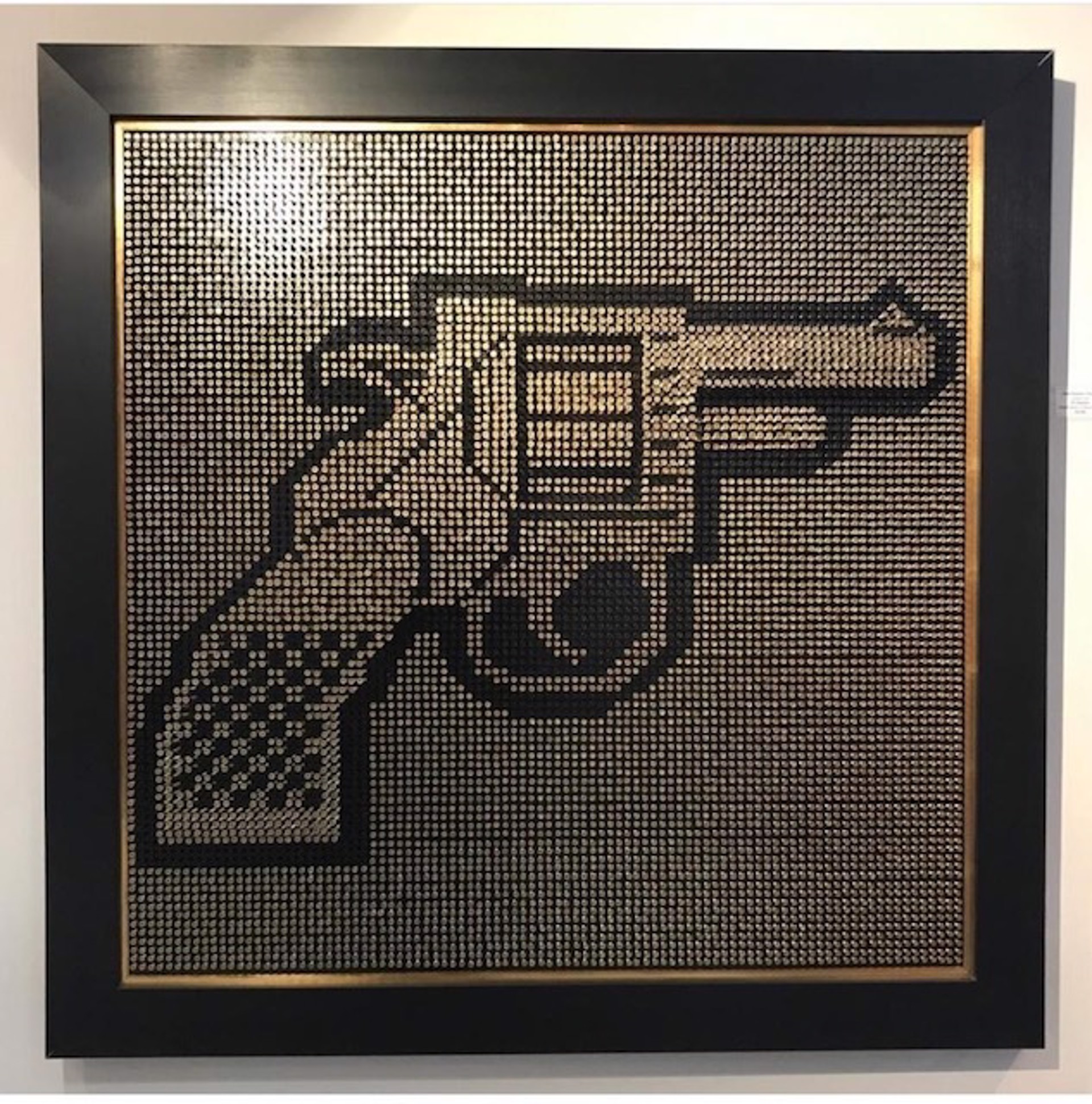 Golden Gun  by Screw Art Board by Efi Mashiah