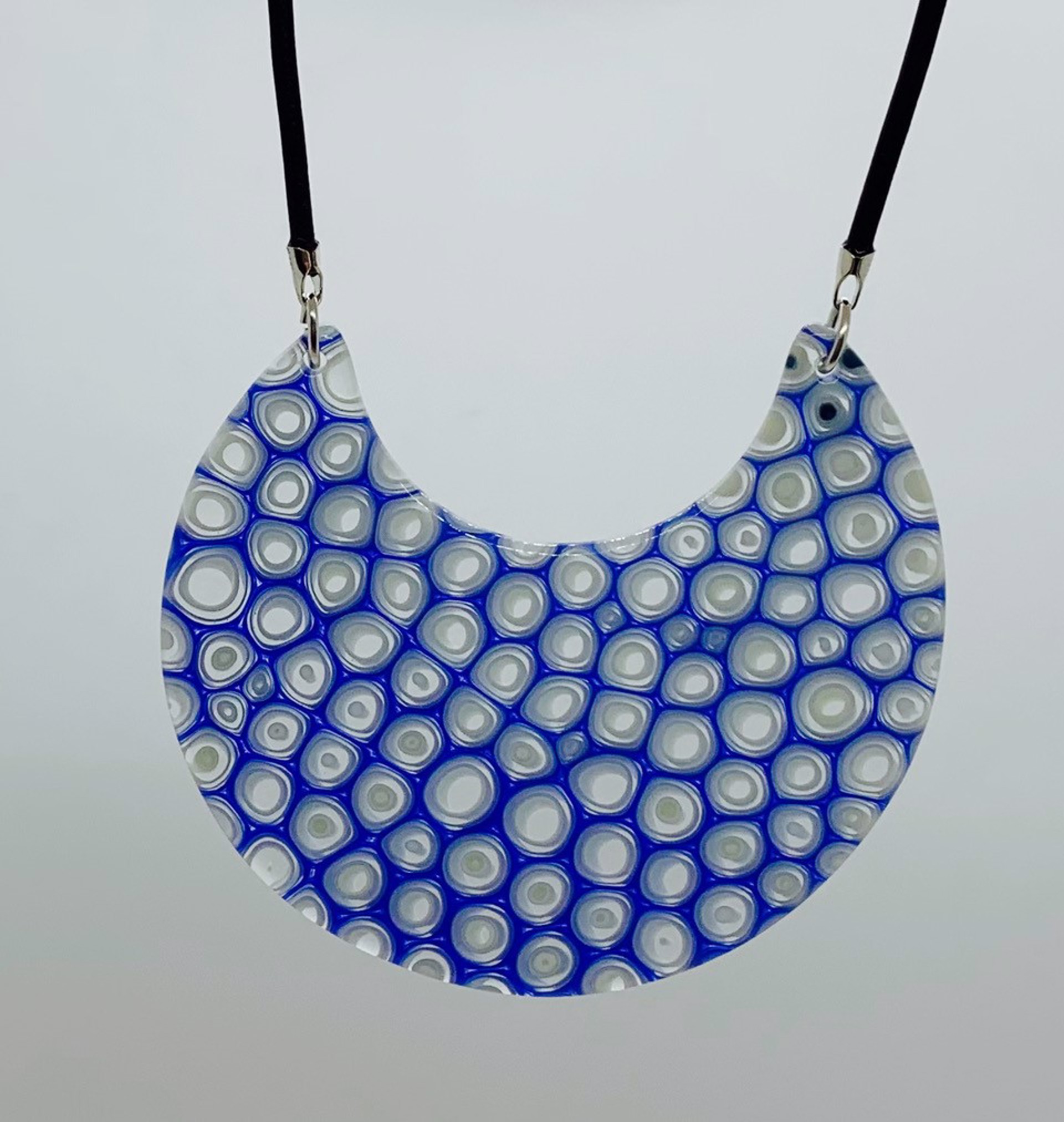 Murrini Missing Bite Necklace - Cobalt by Chris Cox