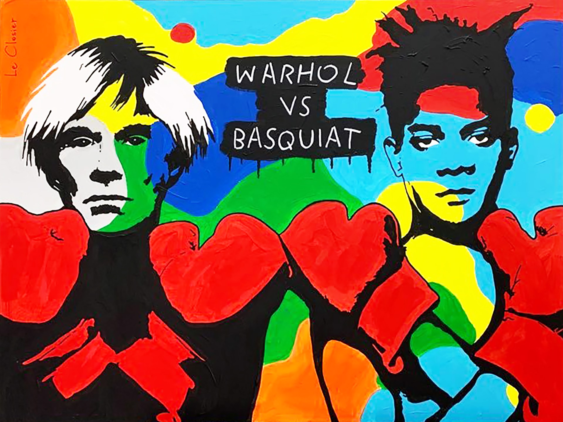 Warhol vs Basquiat by Philippe le Closier