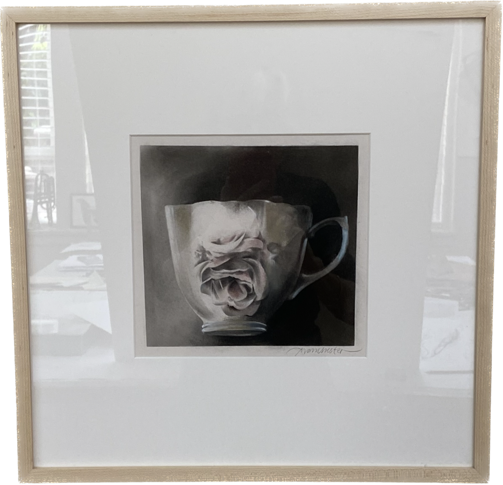 Rose Teacup by Susan Manchester