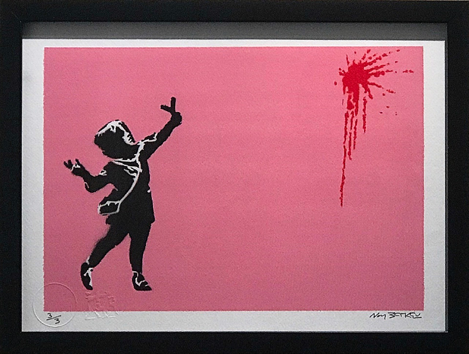 Valentine's Day (Pink) by Not Banksy