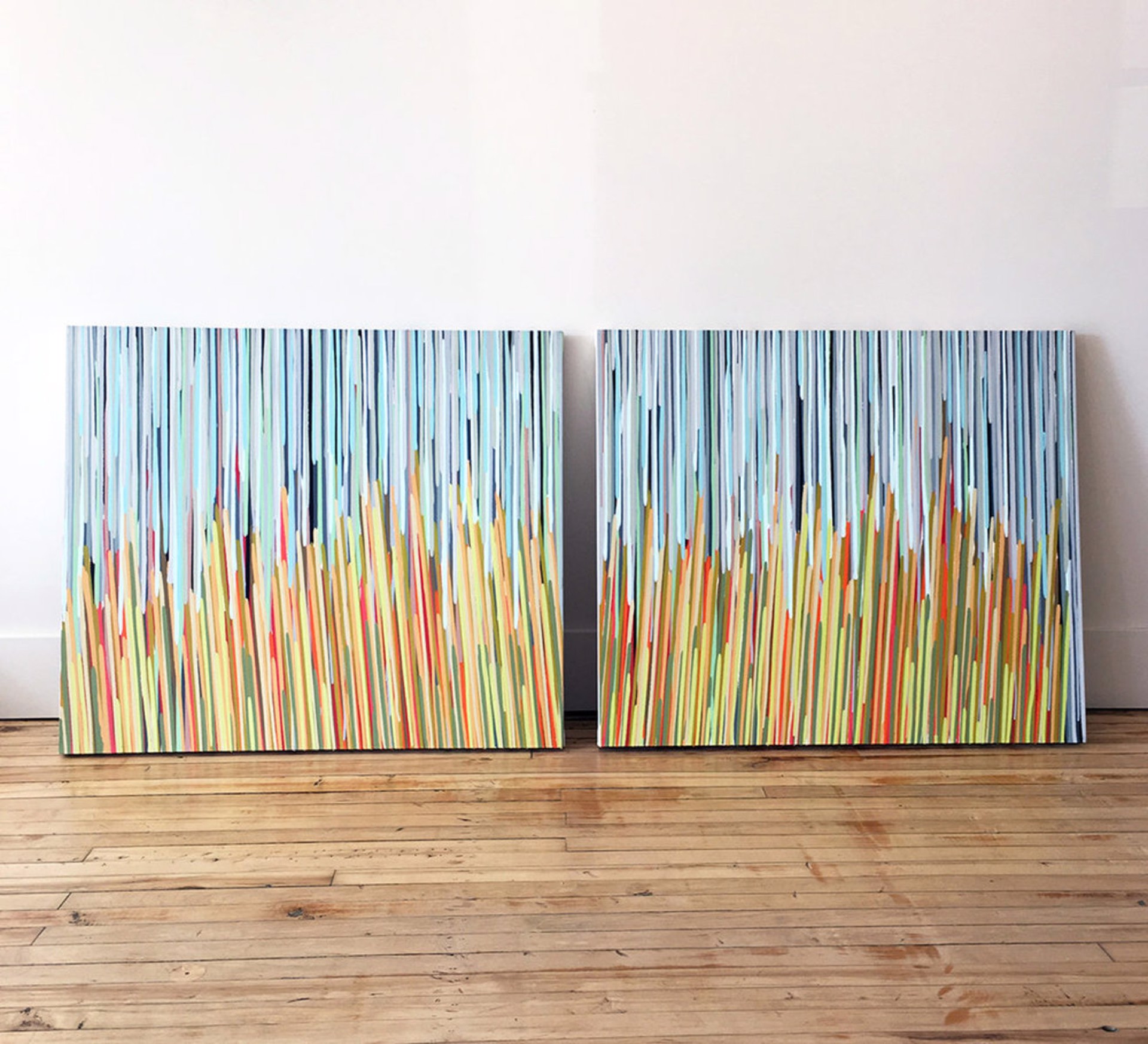 Untitled (Blue/Orange Slant) by Darcie Kennedy