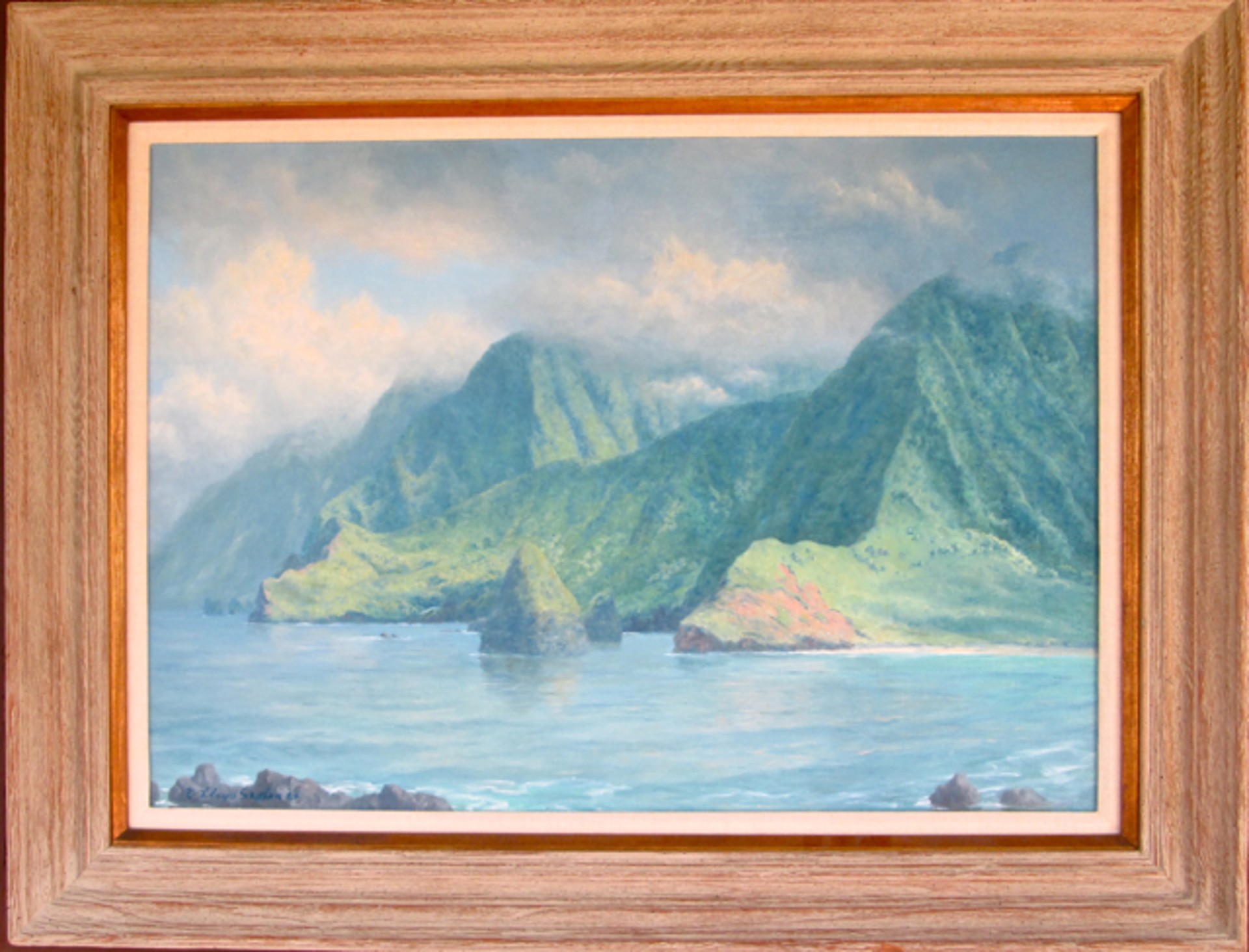 Northeast Coast of Molokai seen from Kalaupapa by Leo Lloyd Sexton