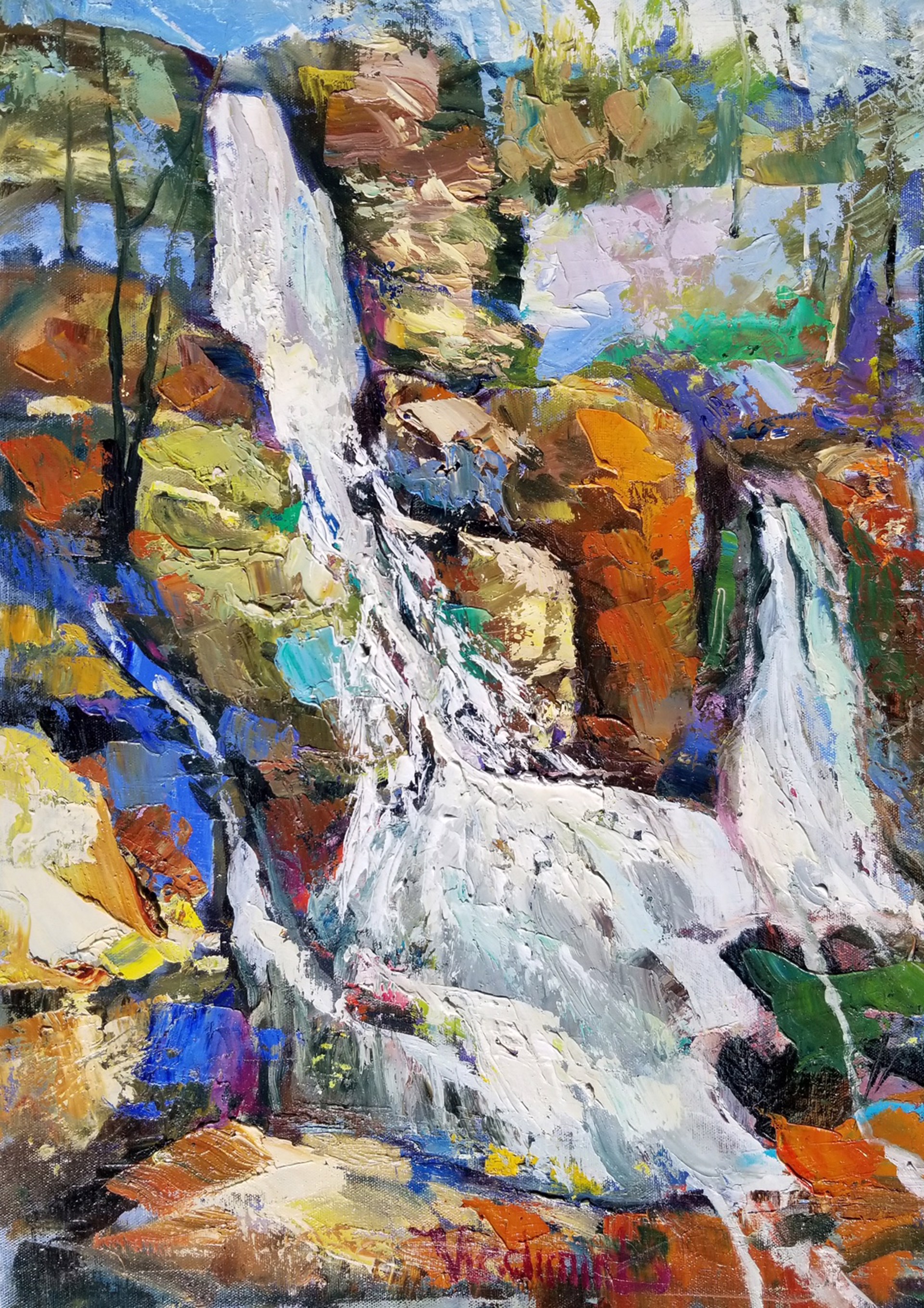 Waterfall by Vladimir Demidovich