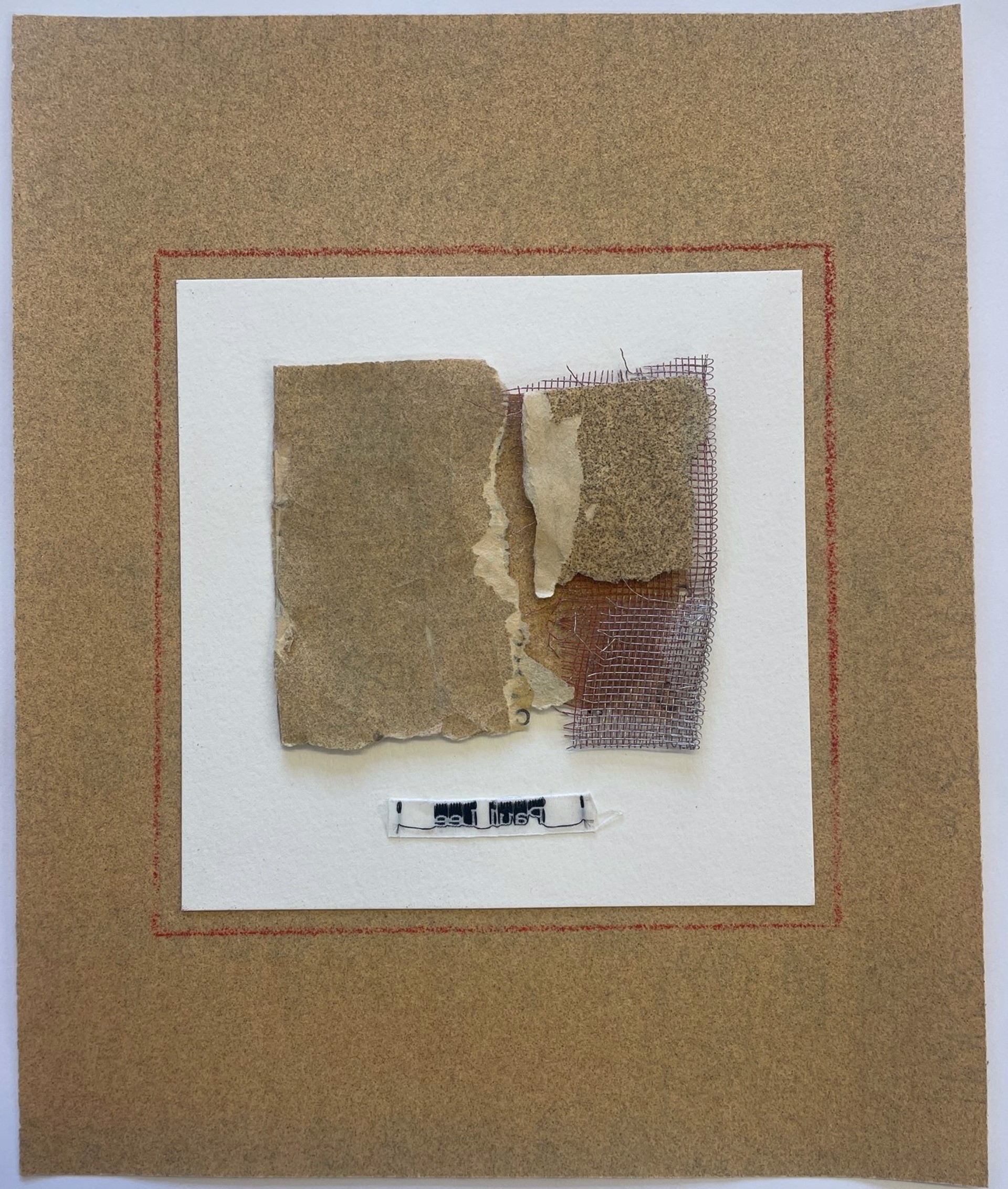 Sandpaper Collage No. 1 by Paul Lee