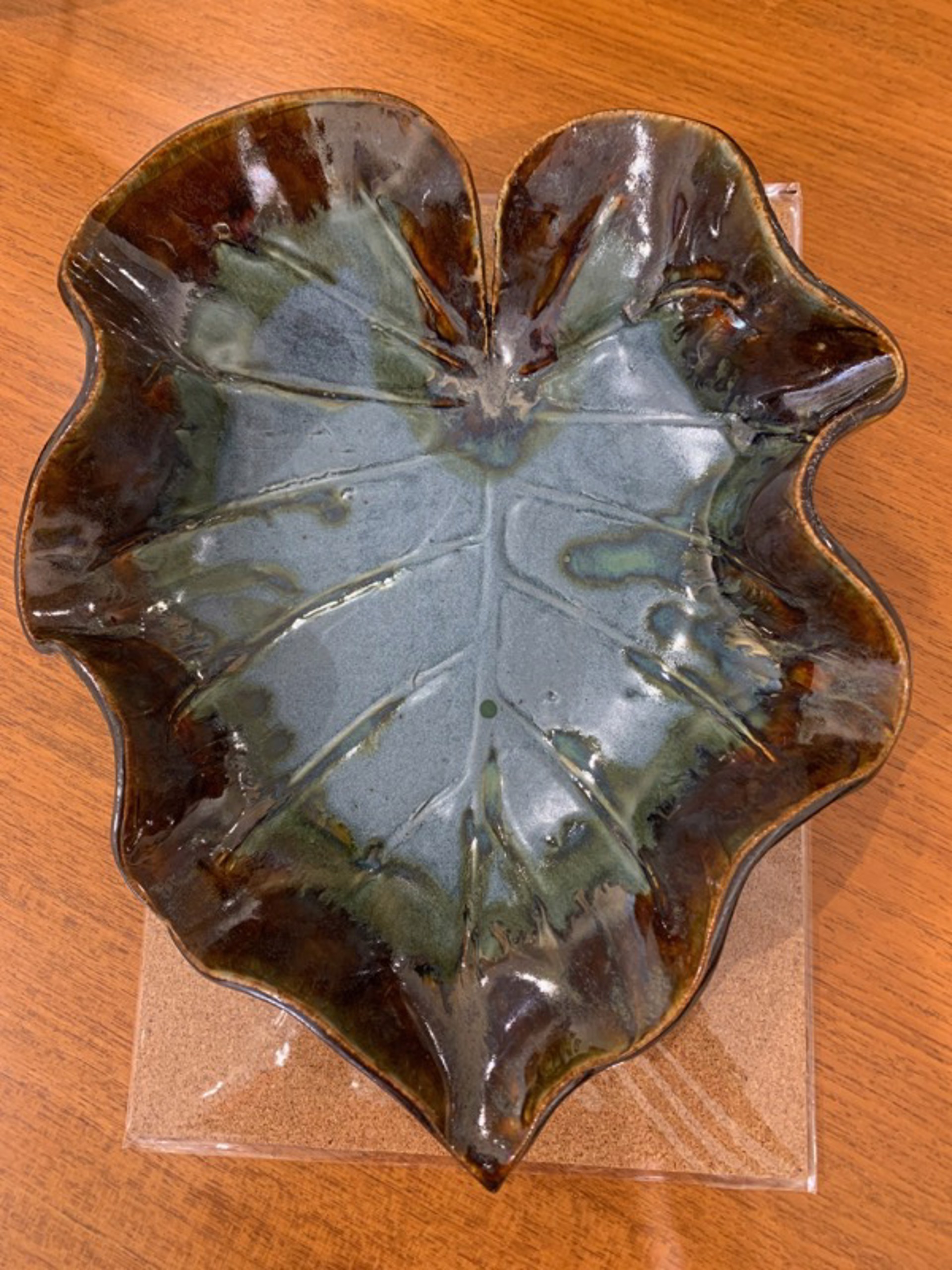 Multicolored Leaf Bowl by Abimbola Fagbenle