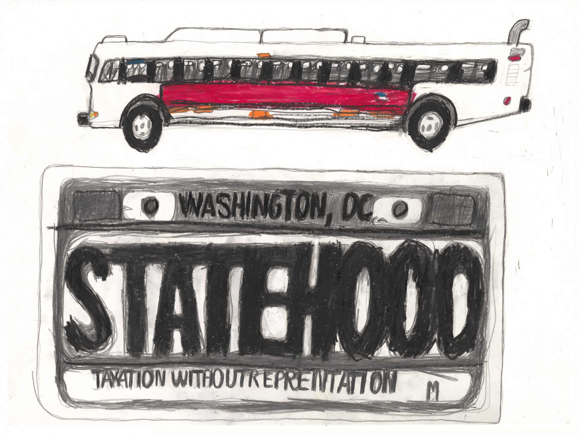 Statehood Bus by Michael Haynes