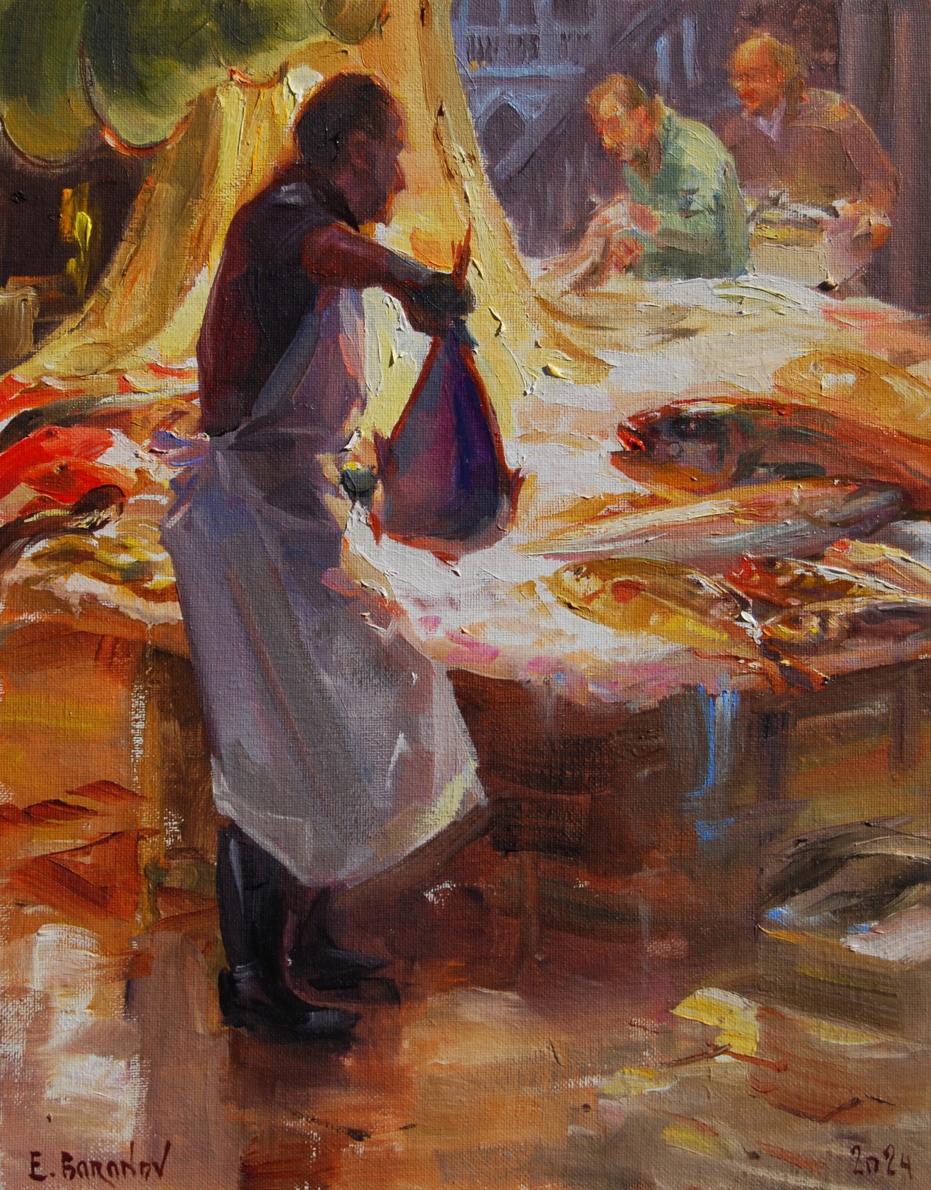 Venice Fish Market, Study II by Evgeny & Lydia Baranov