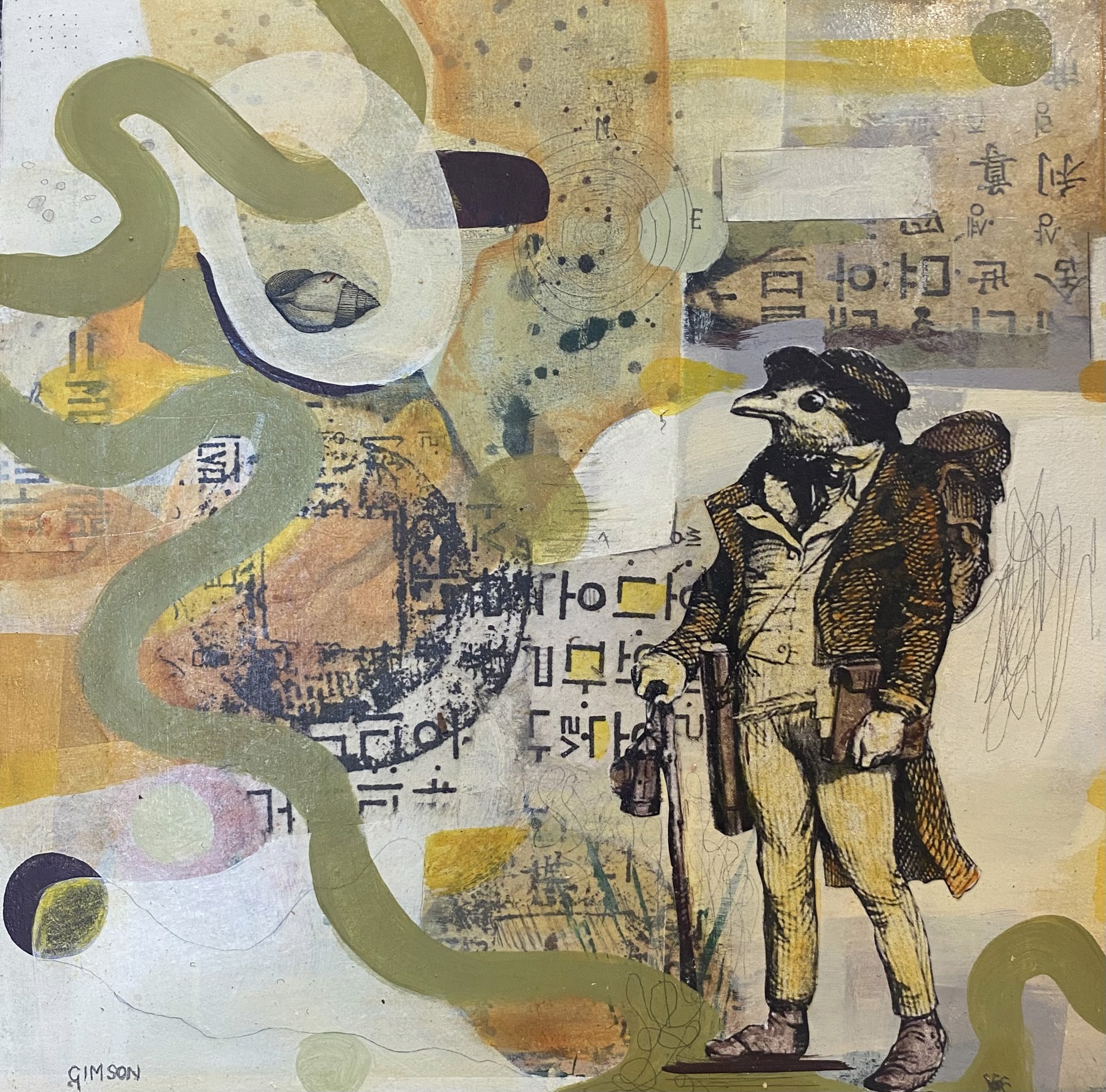 Collage Painting 6 by Steph Gimson