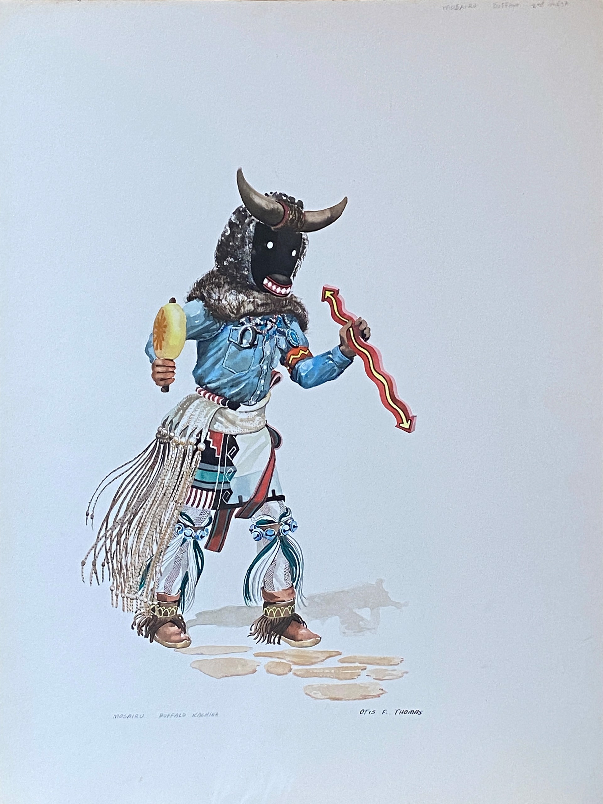 Mosairu-Buffalo Kachina by Otis Thomas