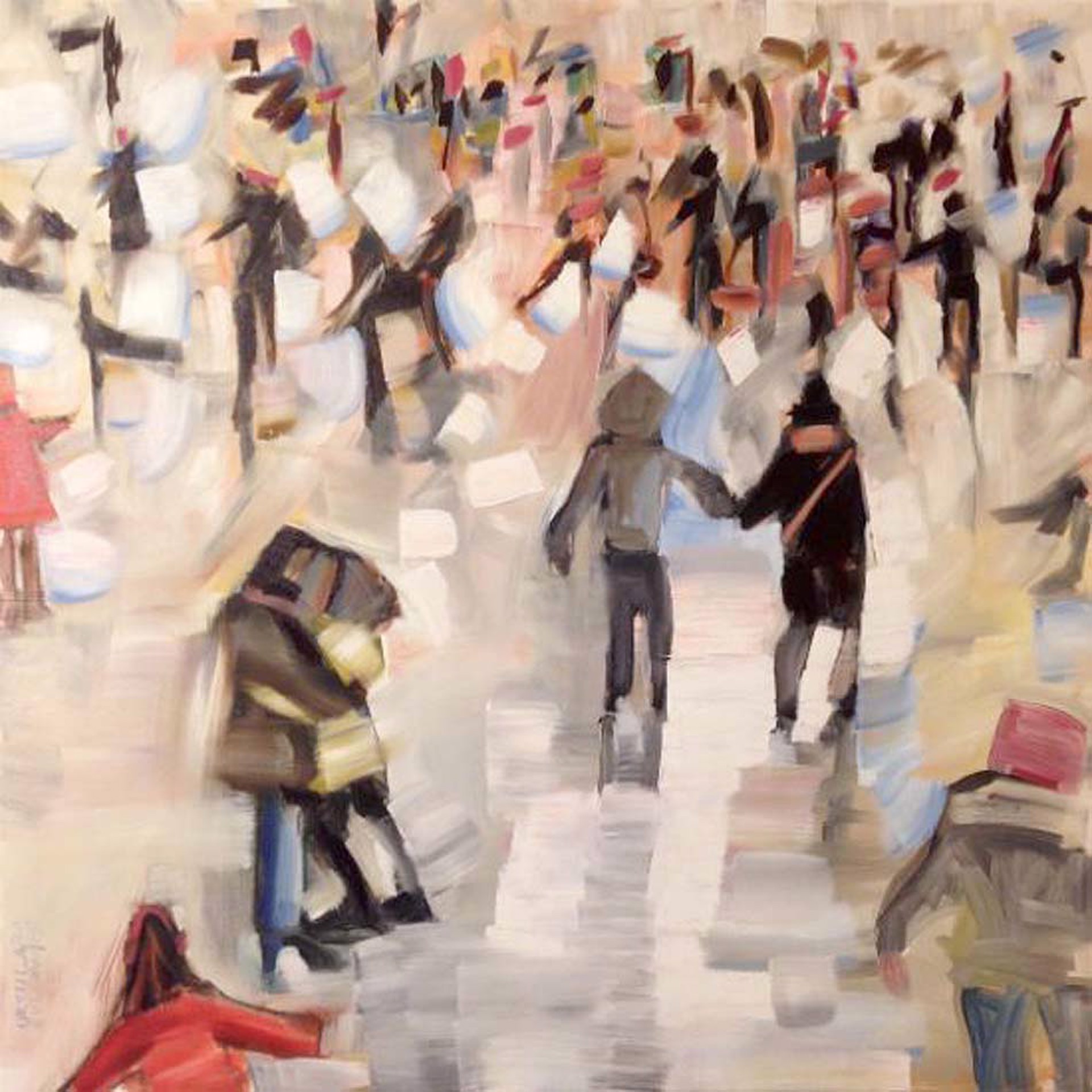 Skating Crowd I by Ursula Gullow