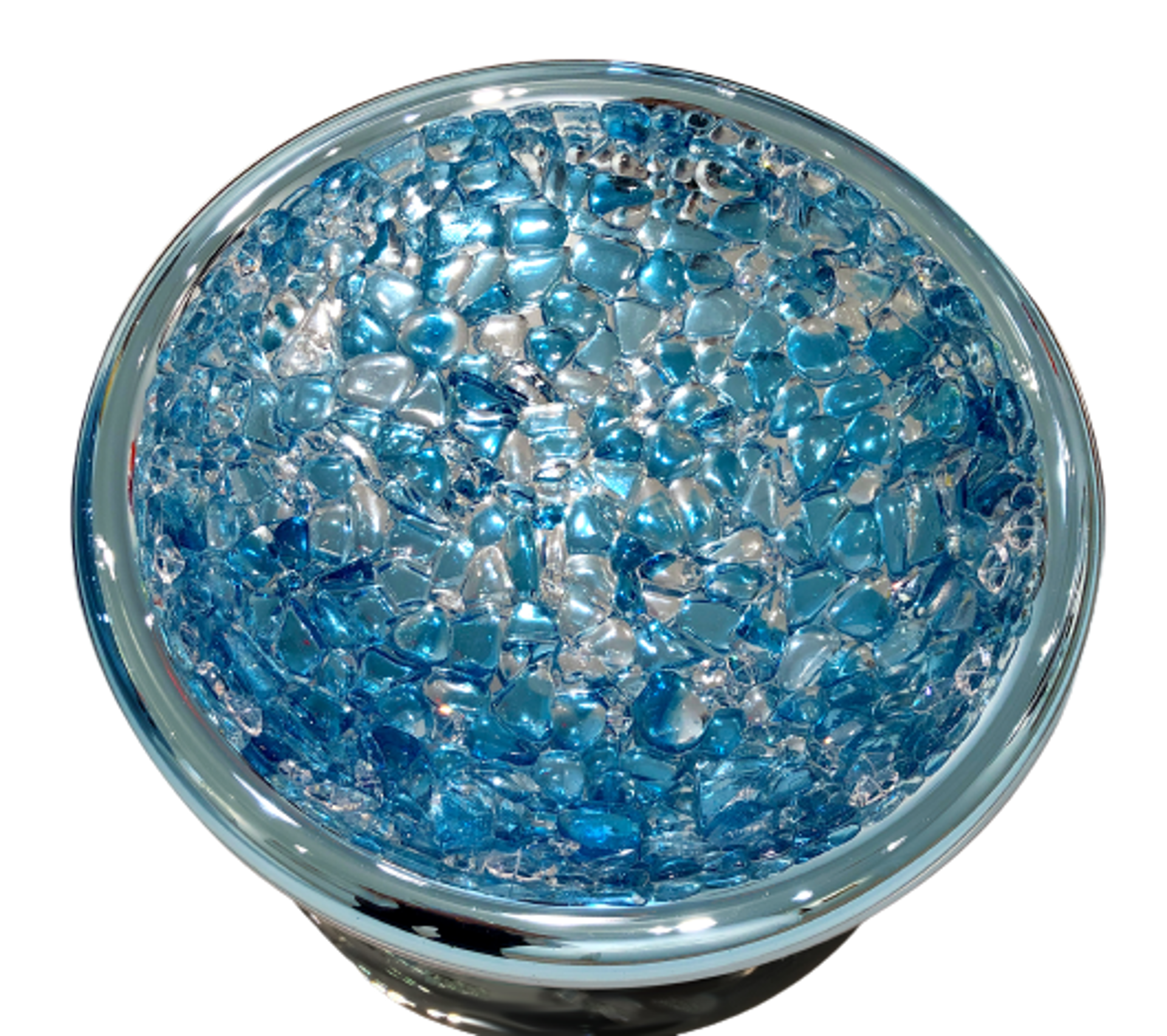 Mirror Diamond Dust Bowl - Turquoise by Abby Modell