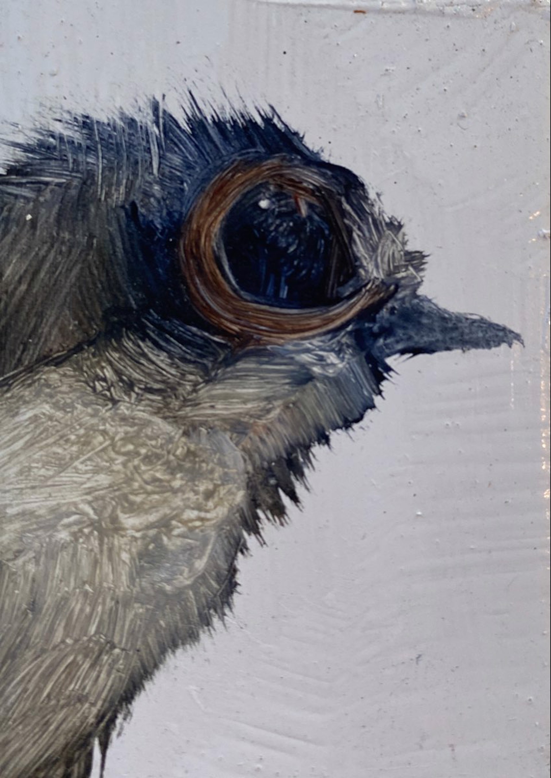 Bird Block (blue gray) by Diane Kilgore Condon