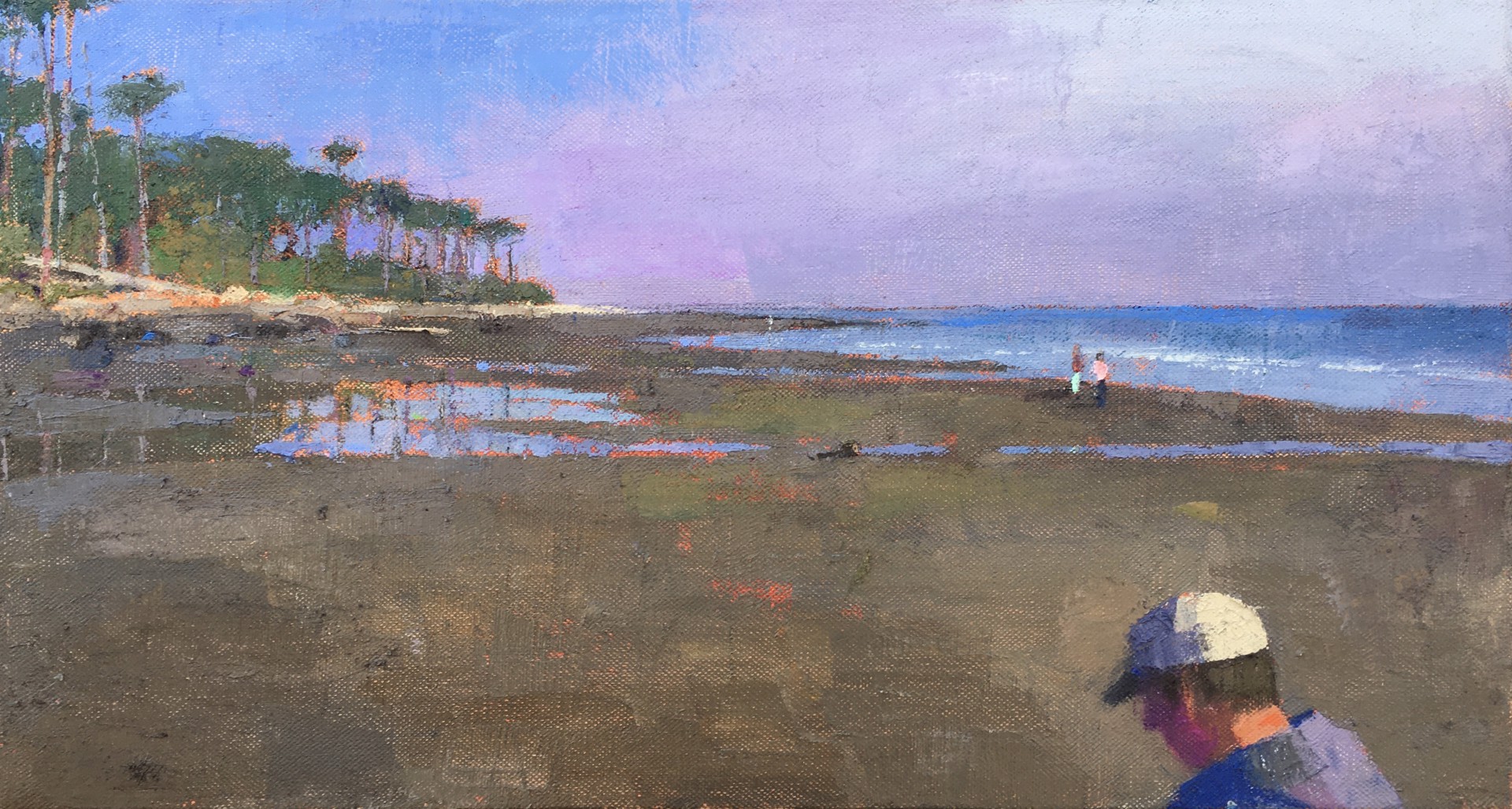 "Hunting Island Beach" original oil painting by Larry Horowitz