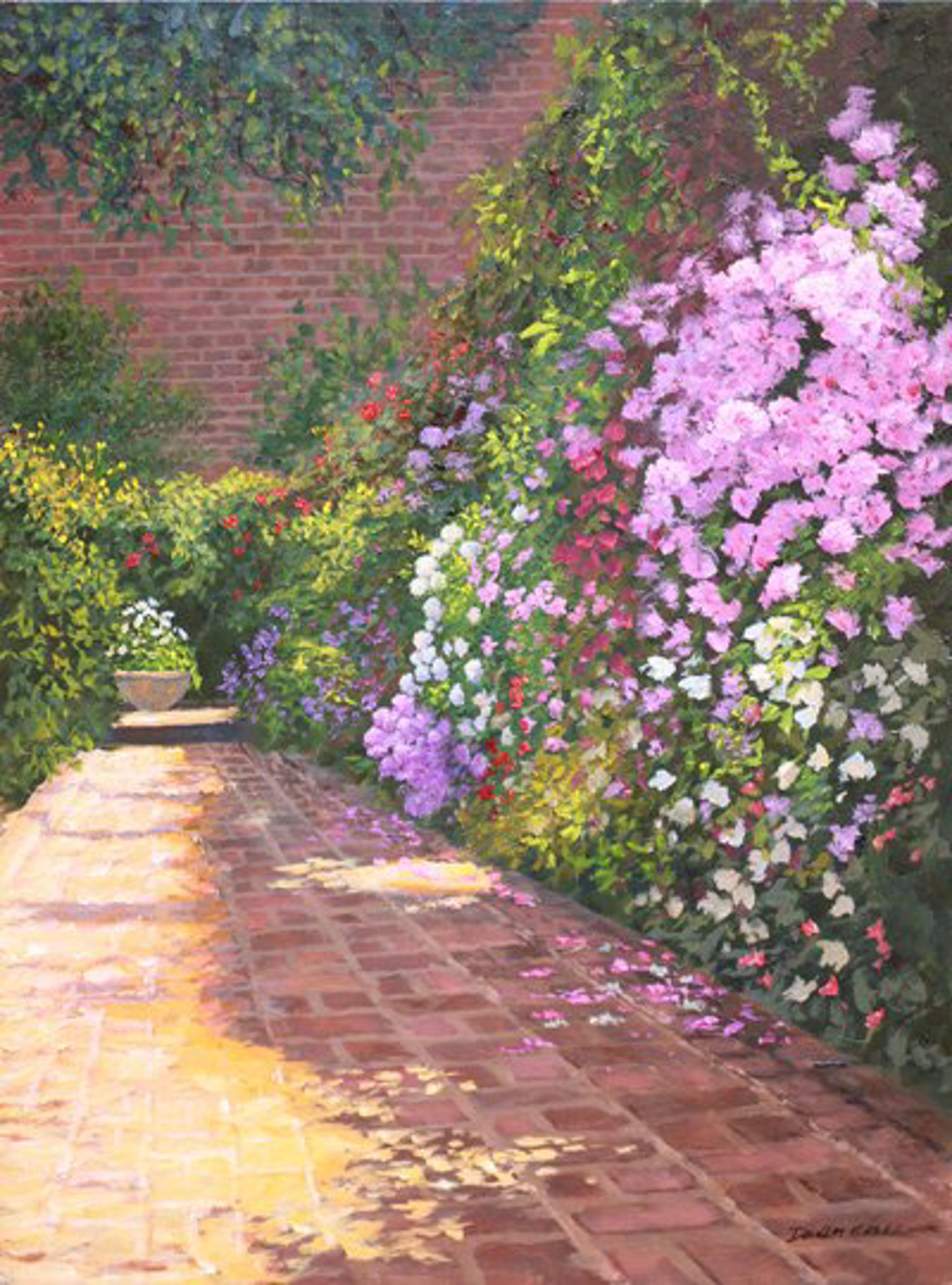 Charleston Spring Courtyard by Douglas Grier