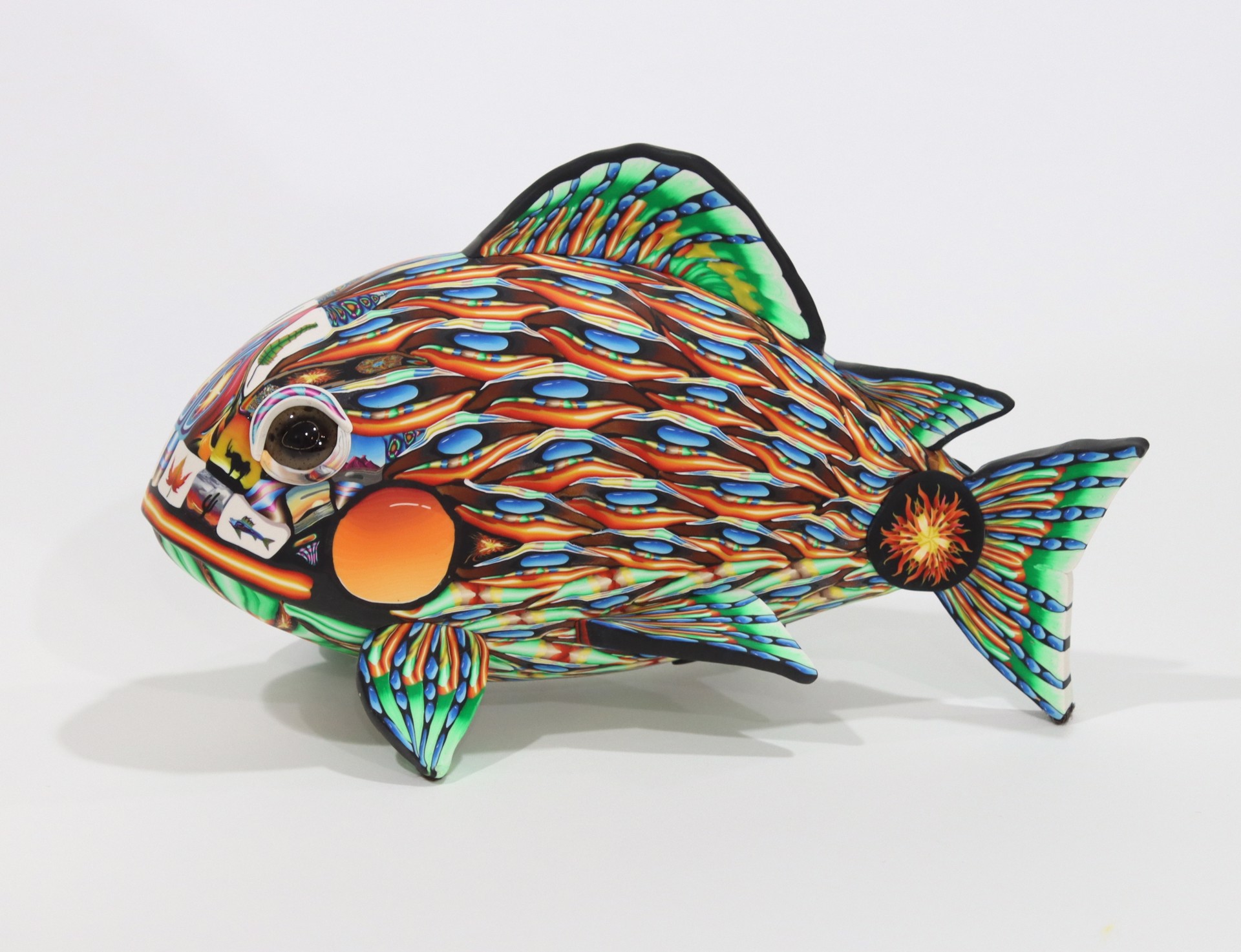Green and Orange Fish by Adam Thomas Rees