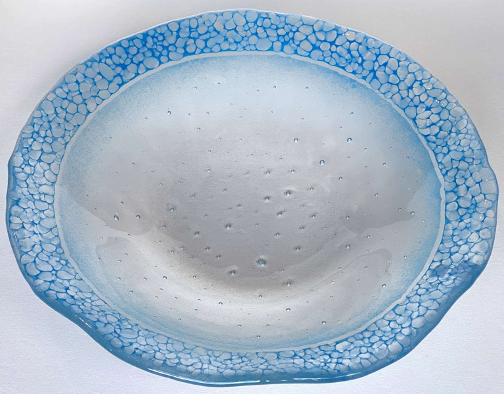 White and Blue Bowl by Jennifer Welch