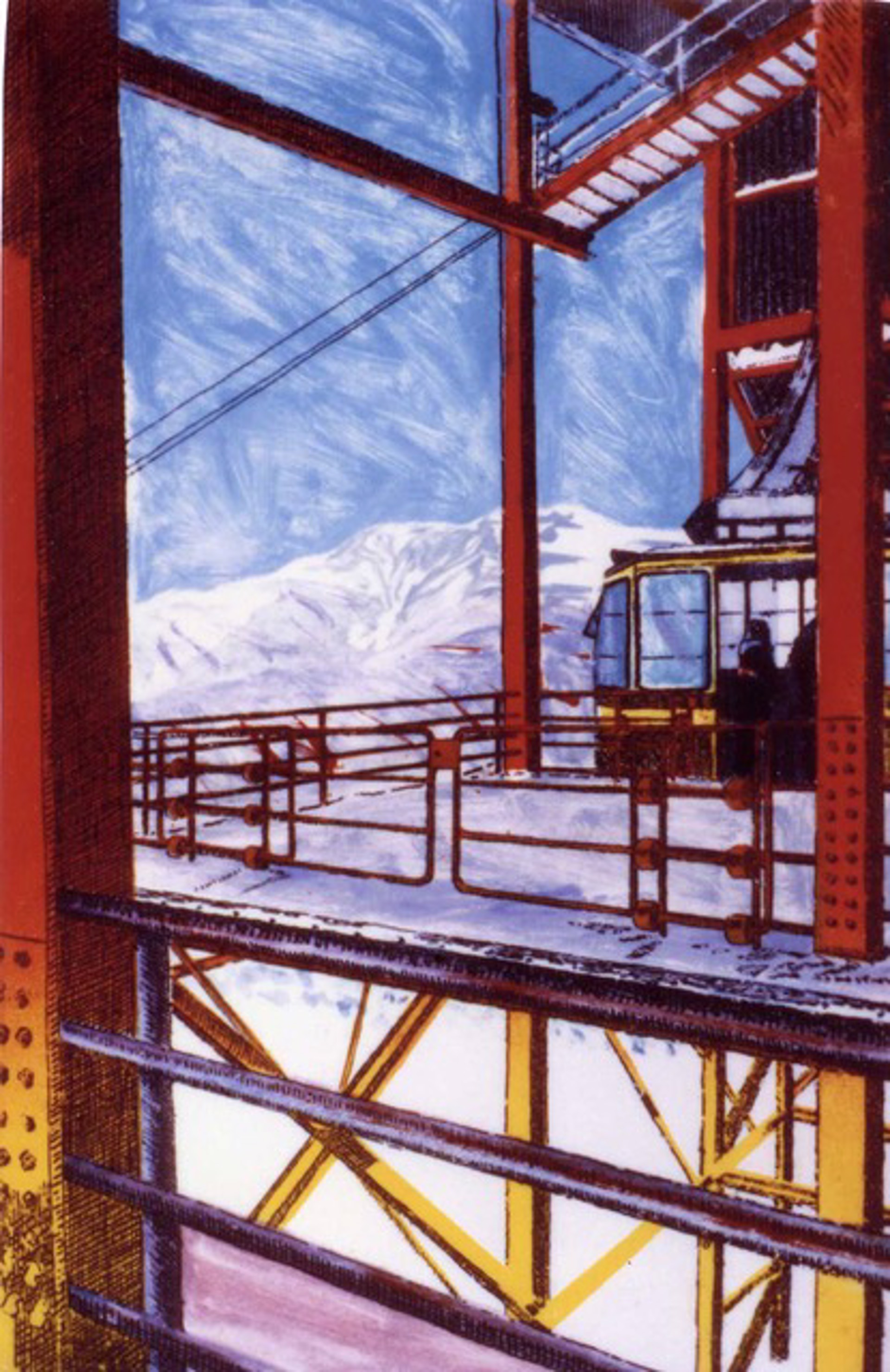 Tram Station Summit by Pam Traver