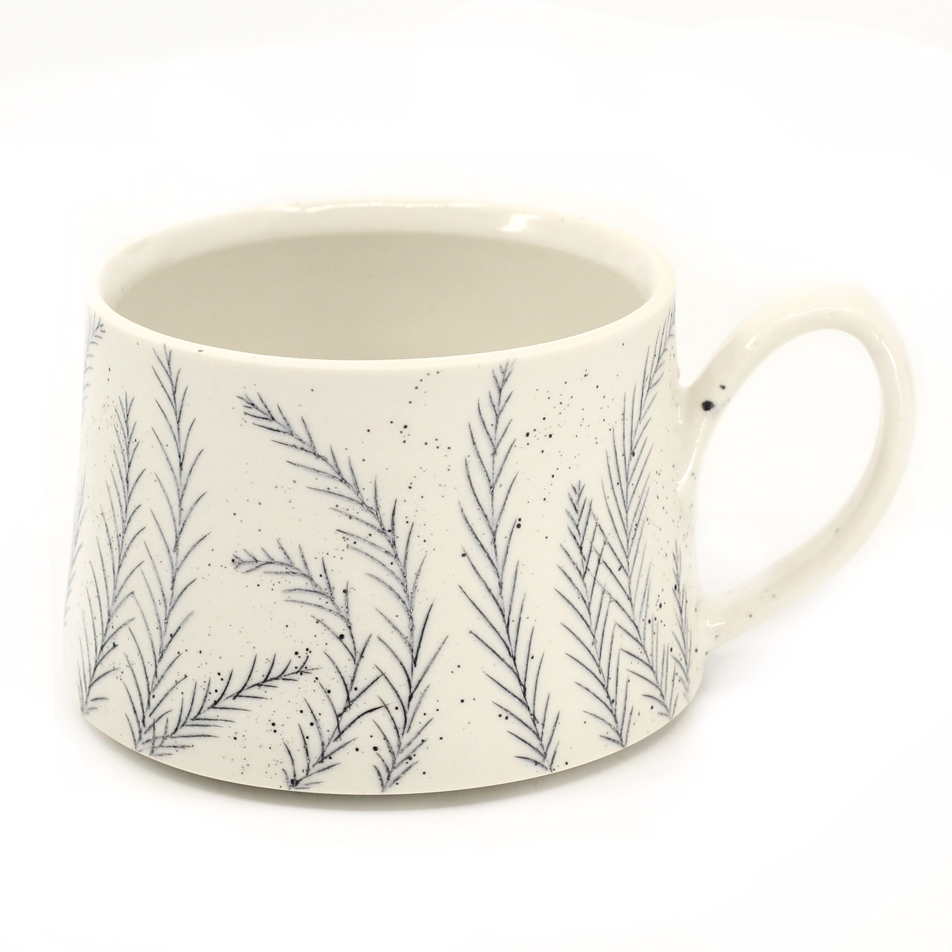 White Fern Mug by Bianka Groves