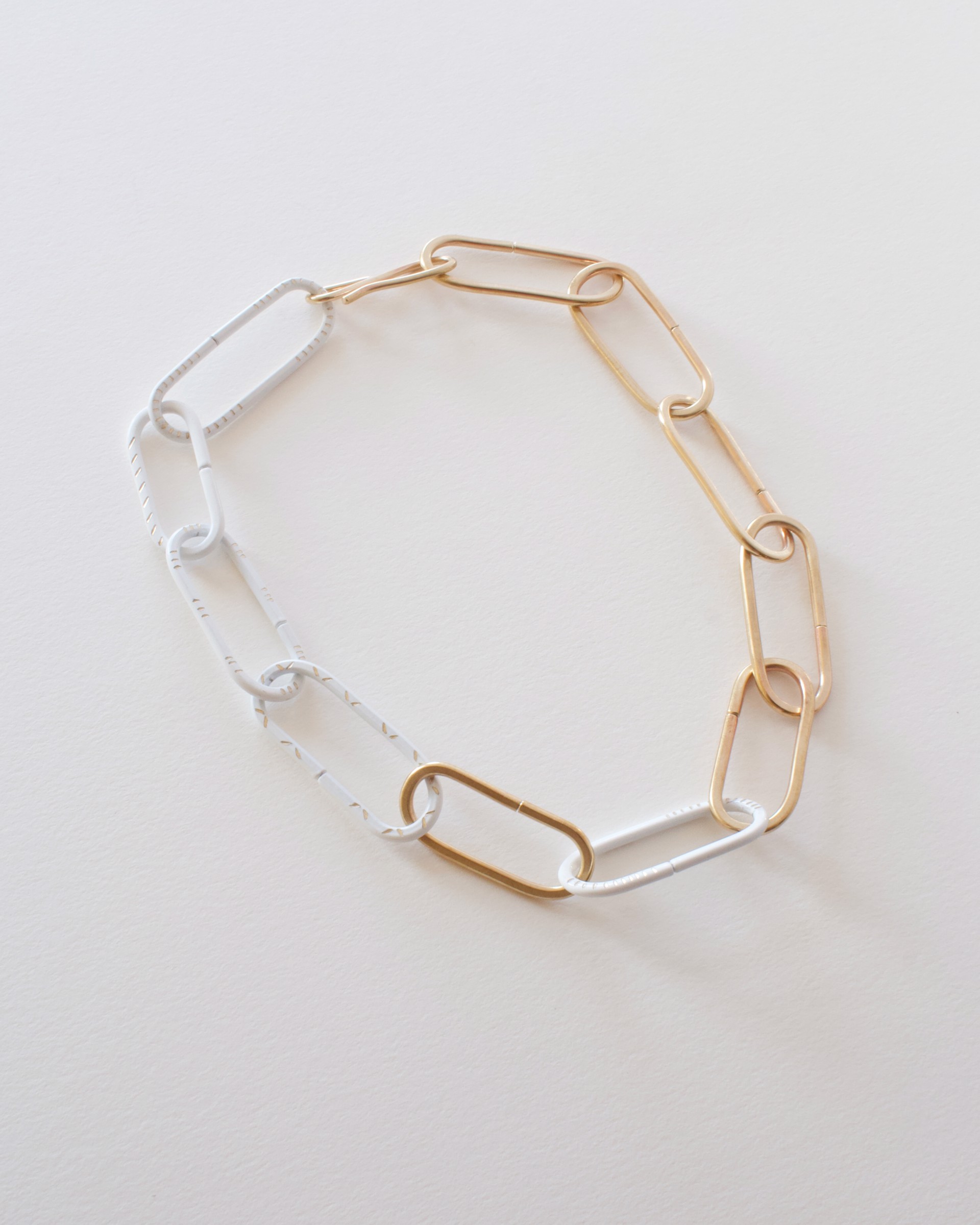 Detail Chain - Brass + White by Audrey Laine